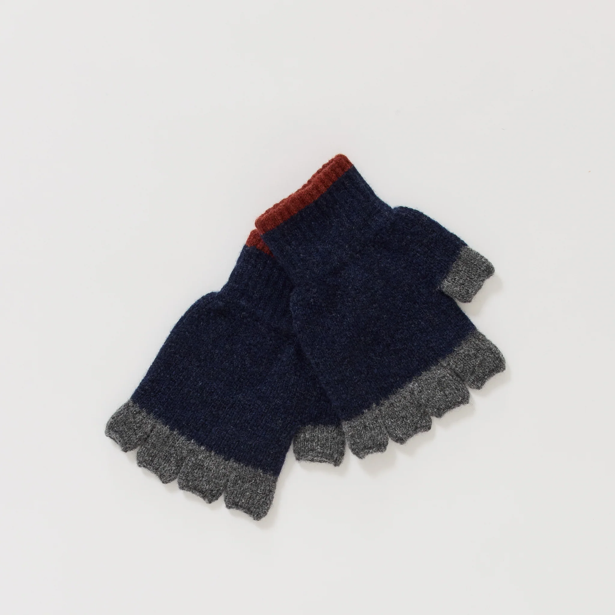 No Fingers In There Gloves Navy - Image 2