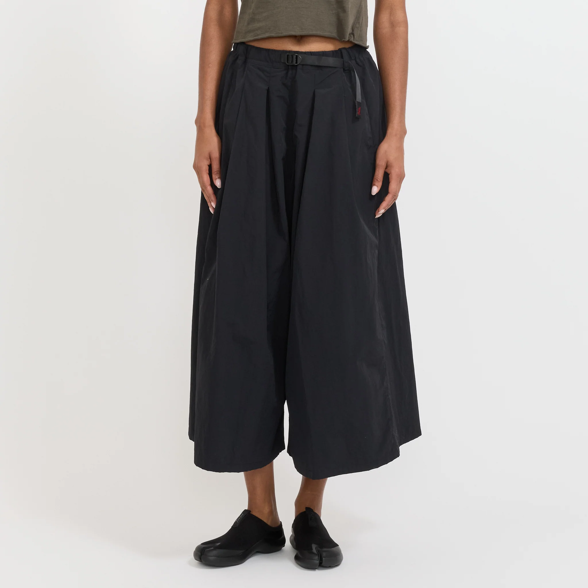 Nylon Flare Pant Black