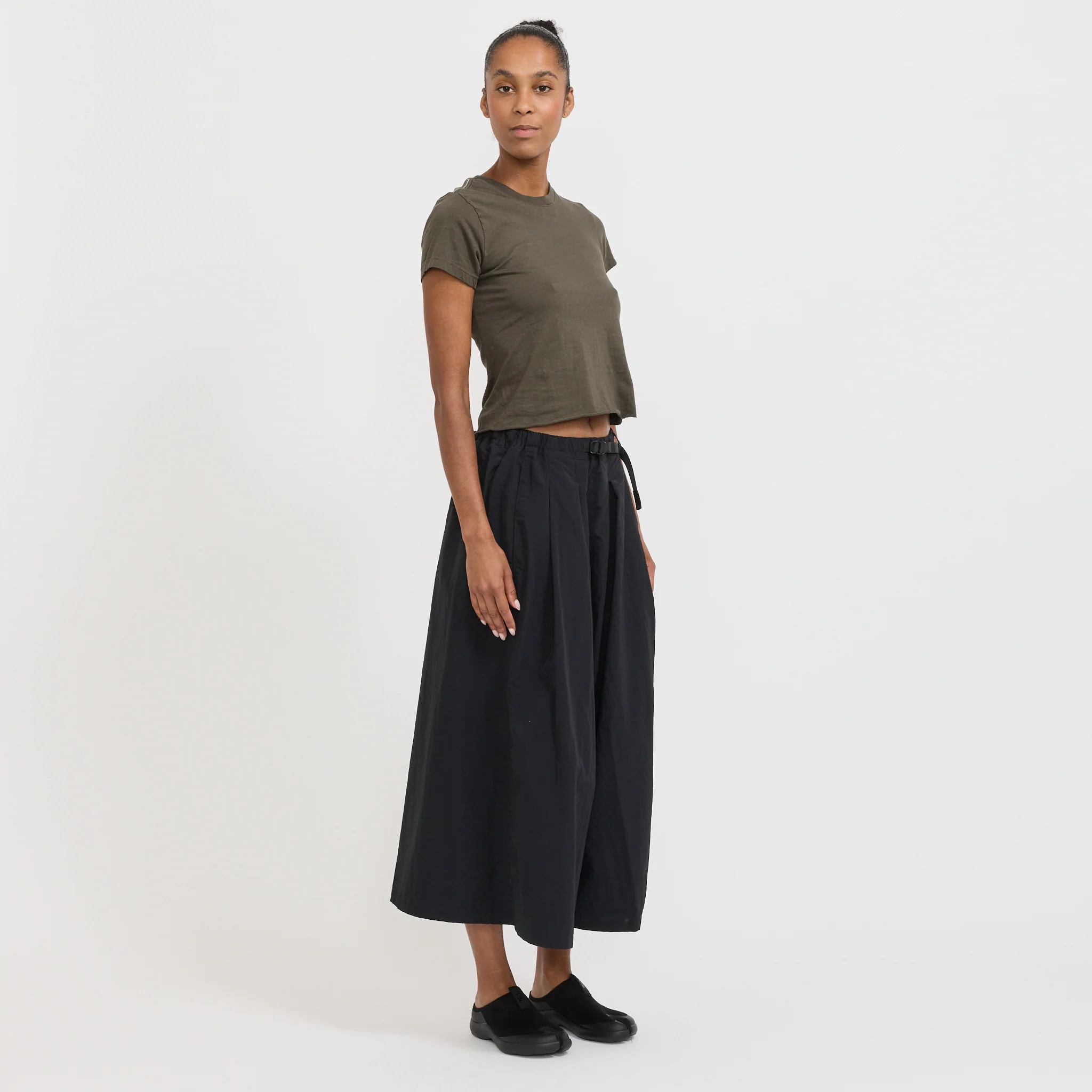 Nylon Flare Pant Black - Image 2