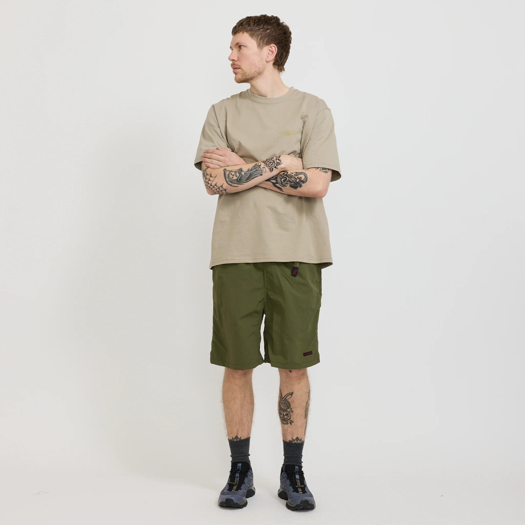 Nylon Packable G-Short Olive - Image 2