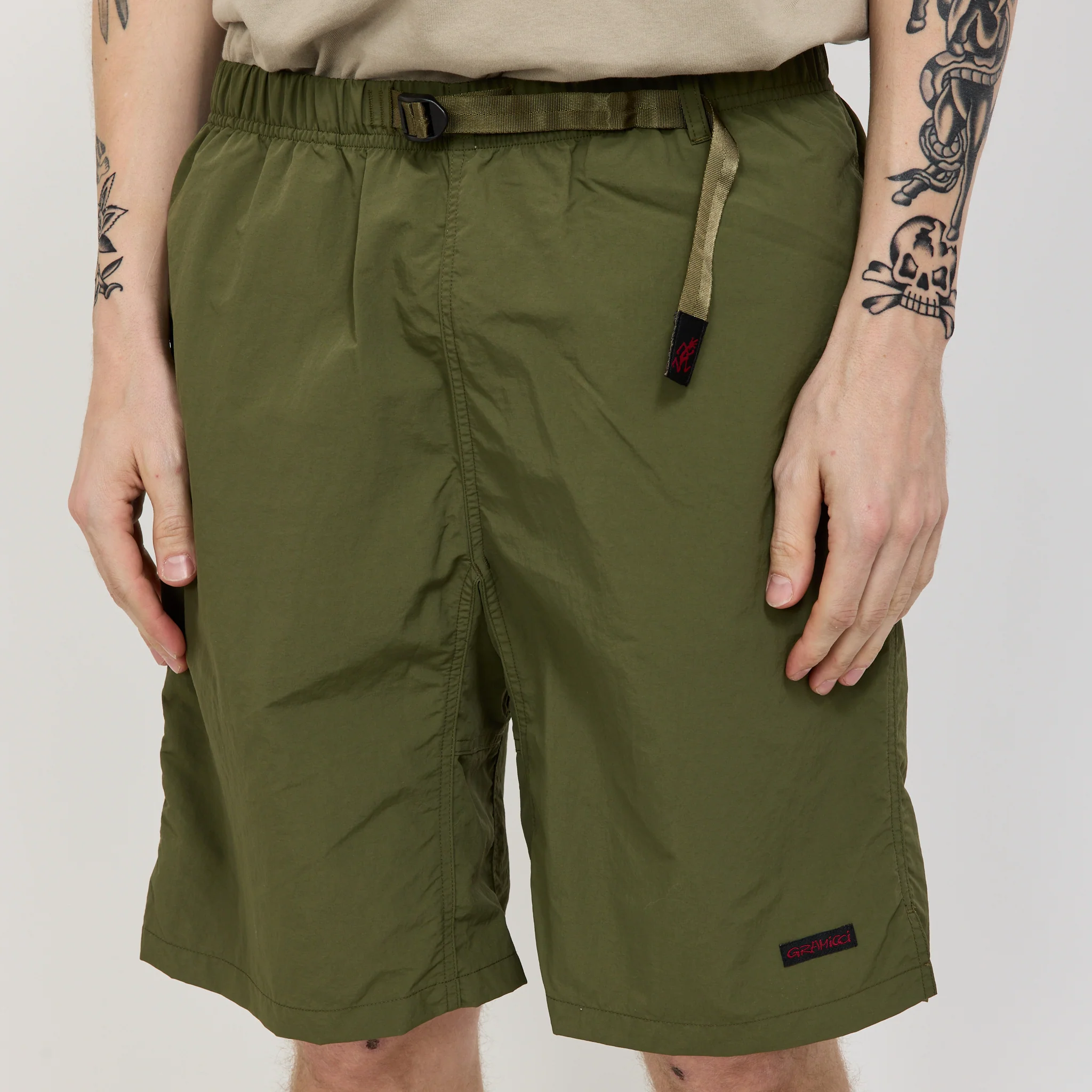 Nylon Packable G-Short Olive - Image 5