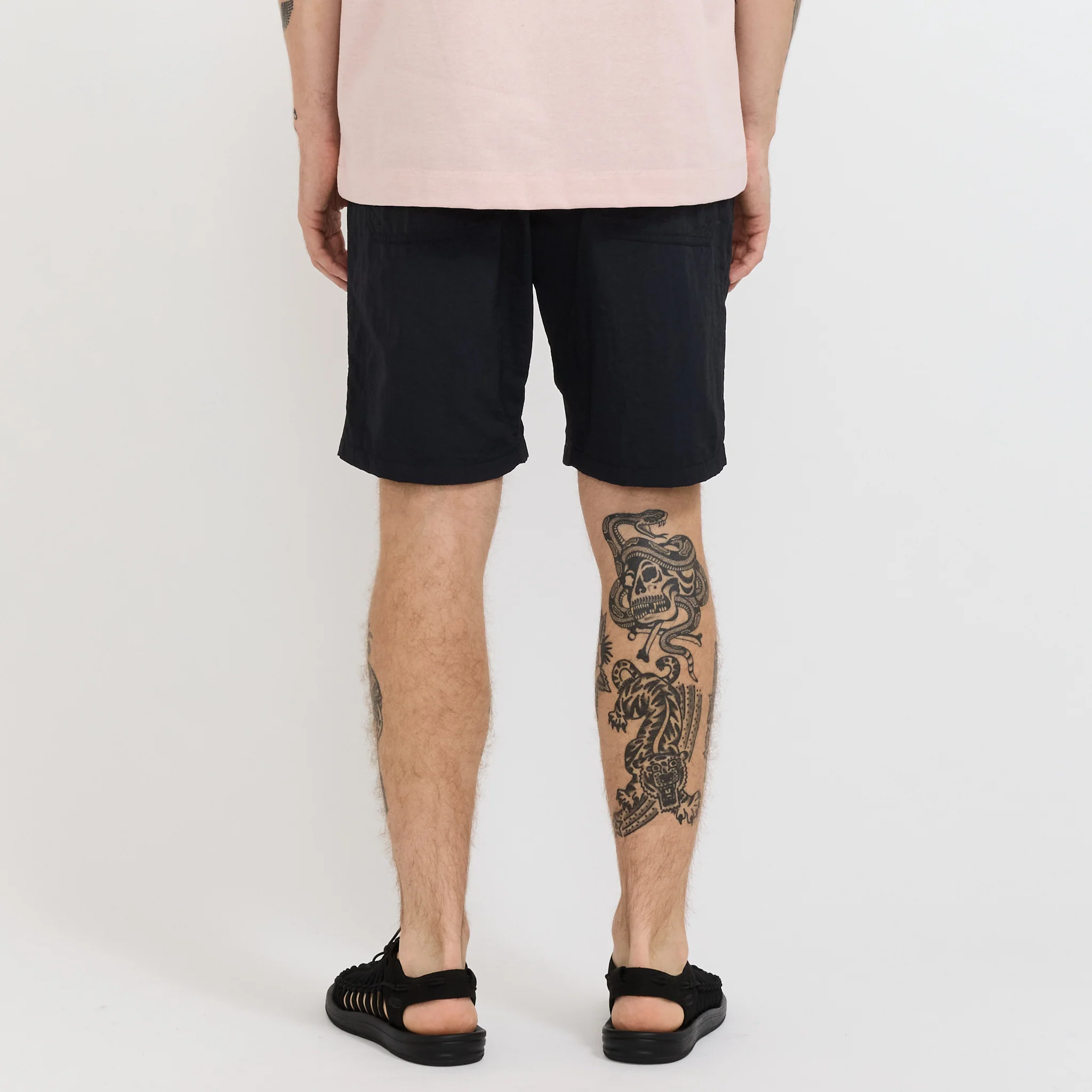 Nylon Tusser Easy Shorts Black - Image 4