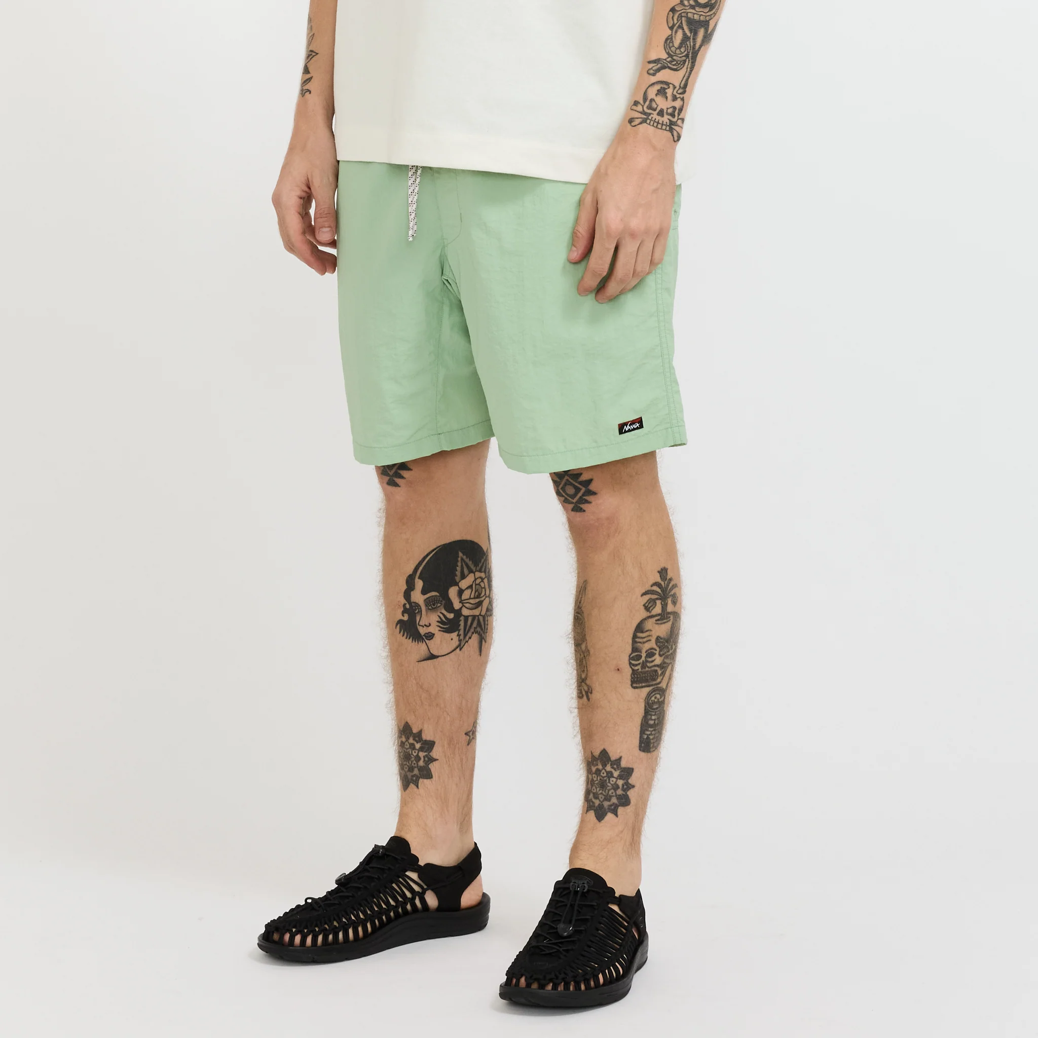 Nylon Tusser Easy Shorts Light Green