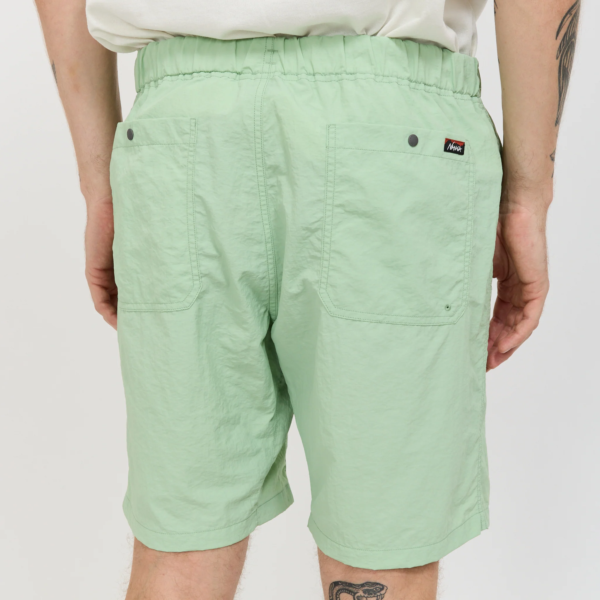 Nylon Tusser Easy Shorts Light Green - Image 6