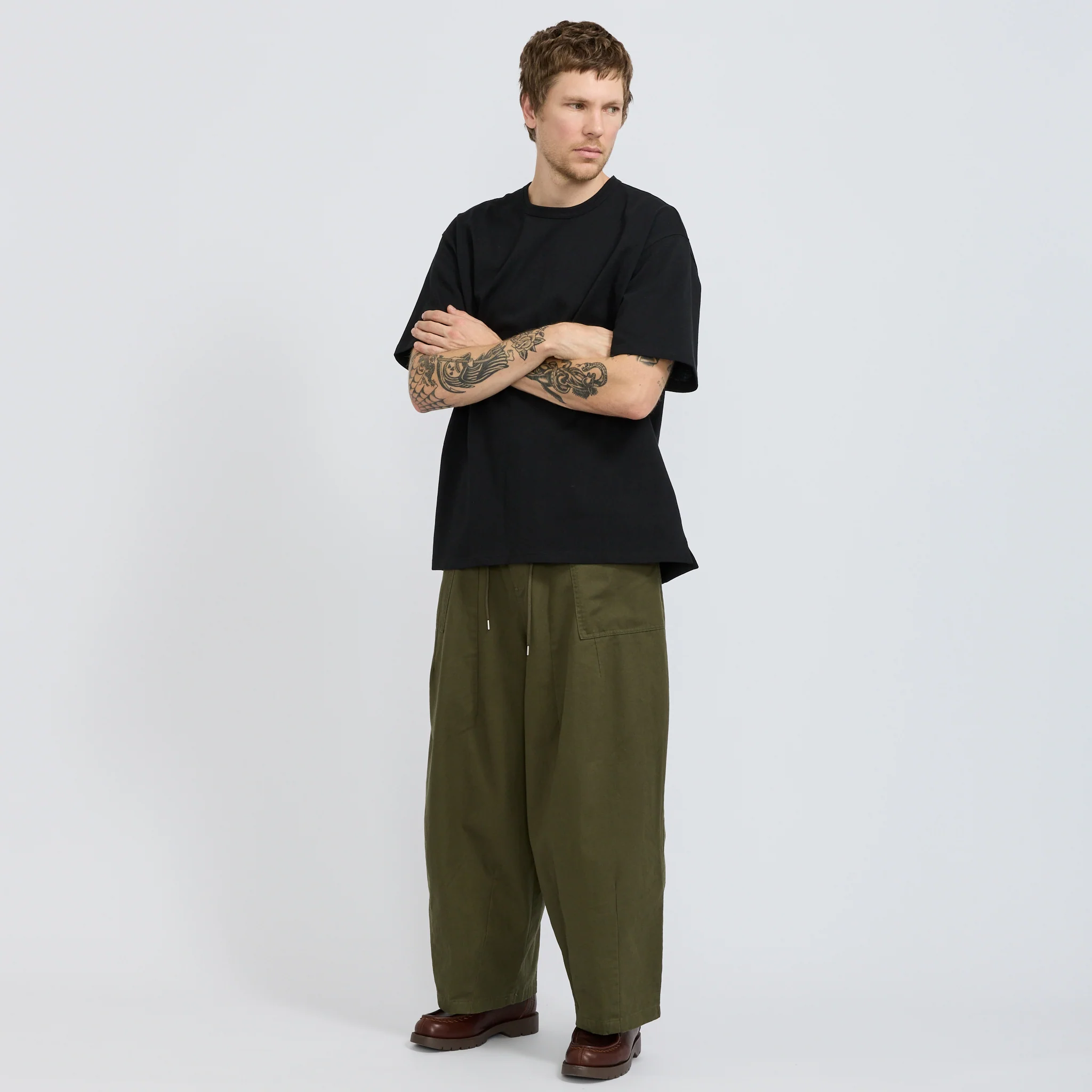 OG Double Rib Oversized Tee Black - Image 2