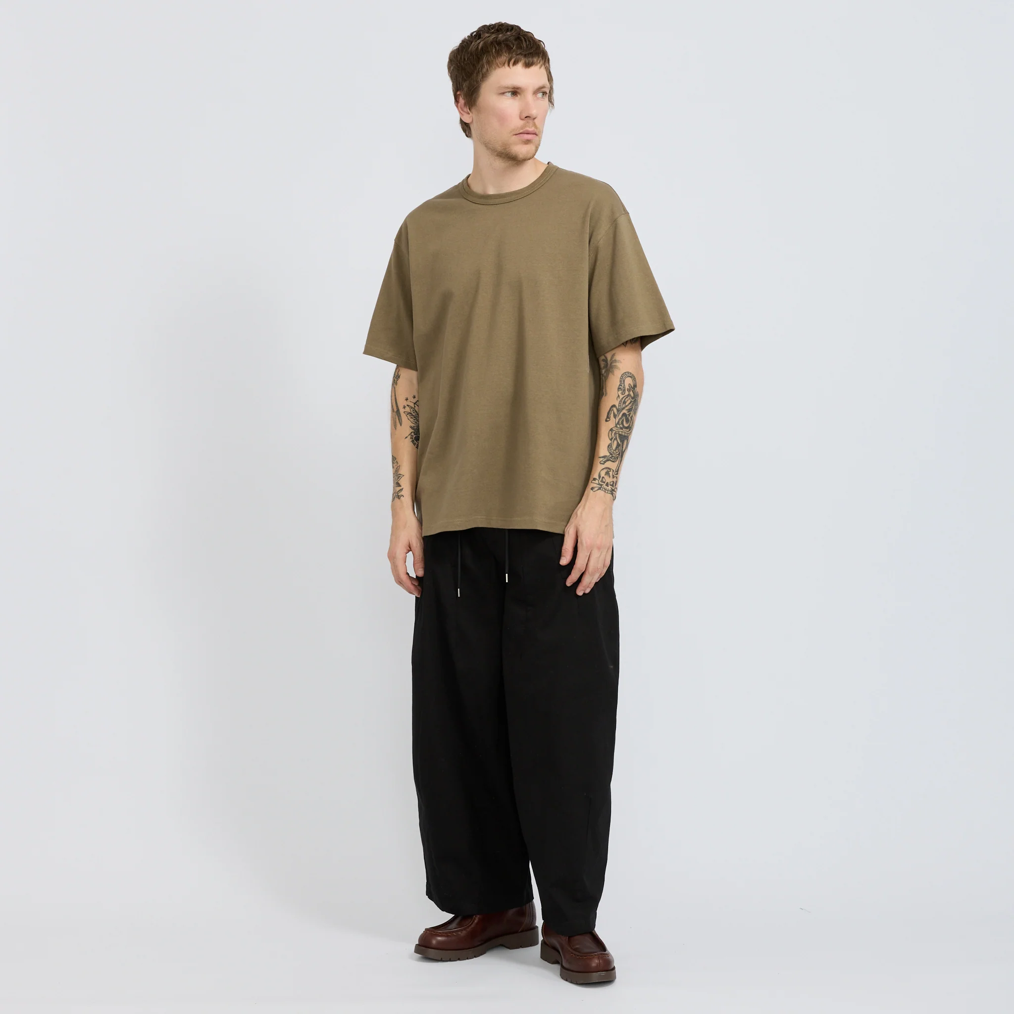 OG Double Rib Oversized Tee Mud - Image 2