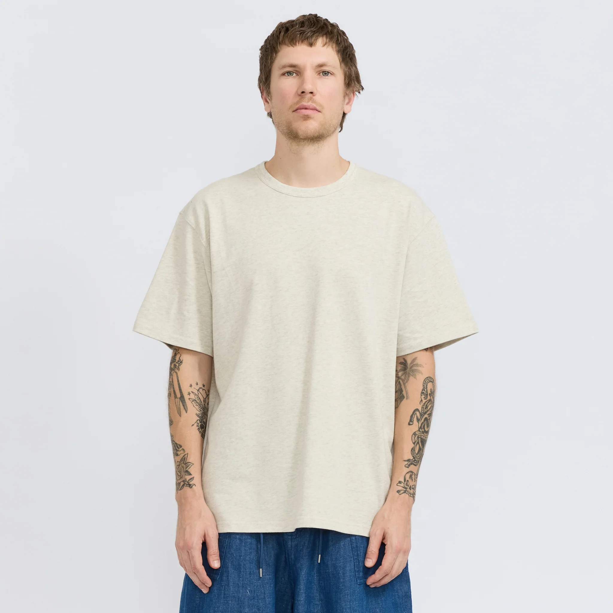 OG Double Rib Oversized Tee Oatmeal - Image 2