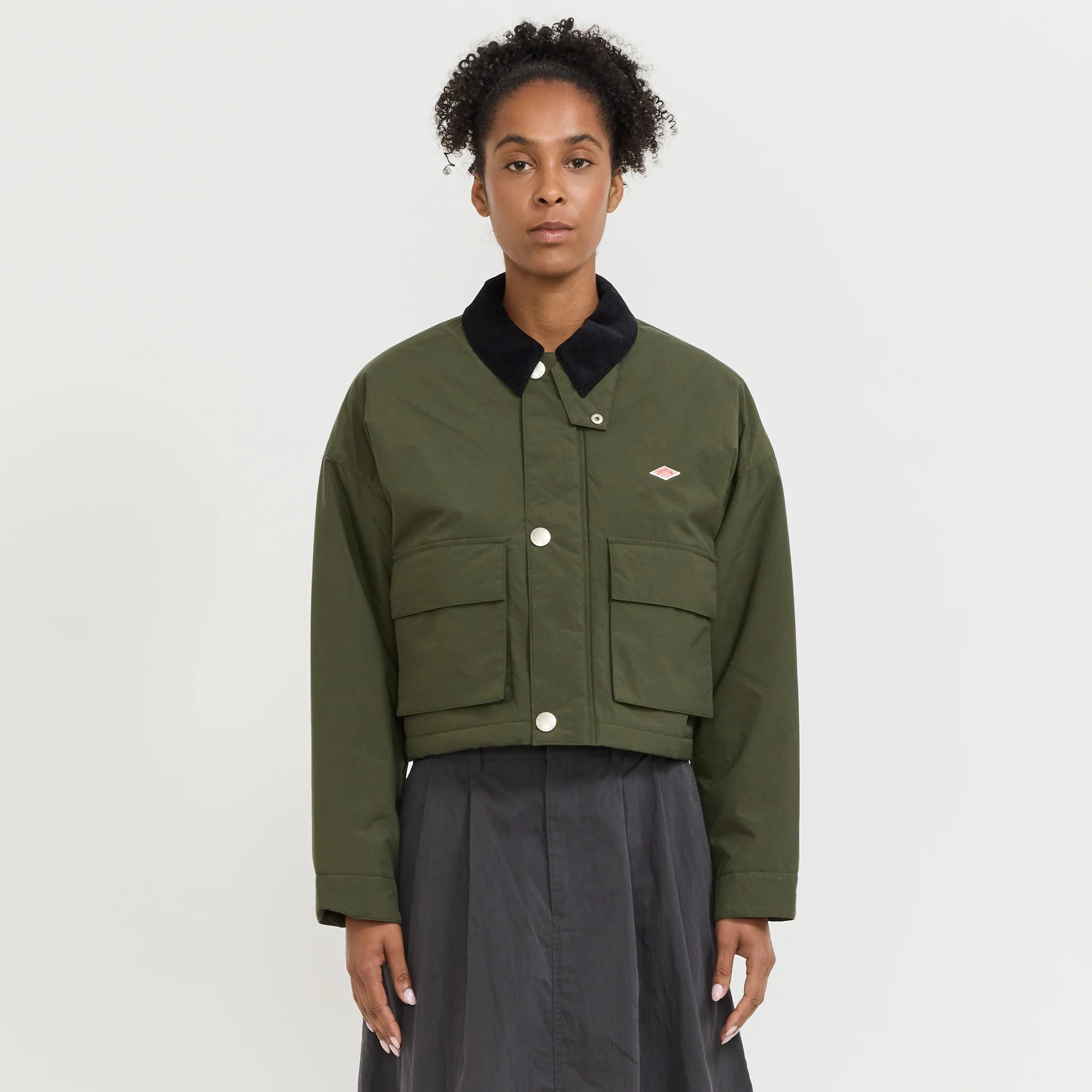 Short Jacket Dark Olive