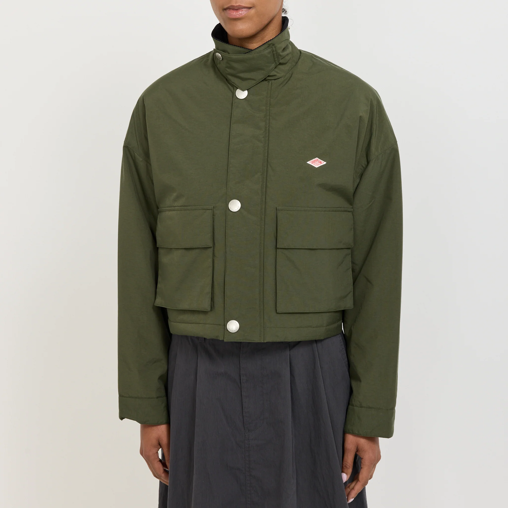Short Jacket Dark Olive - Image 6
