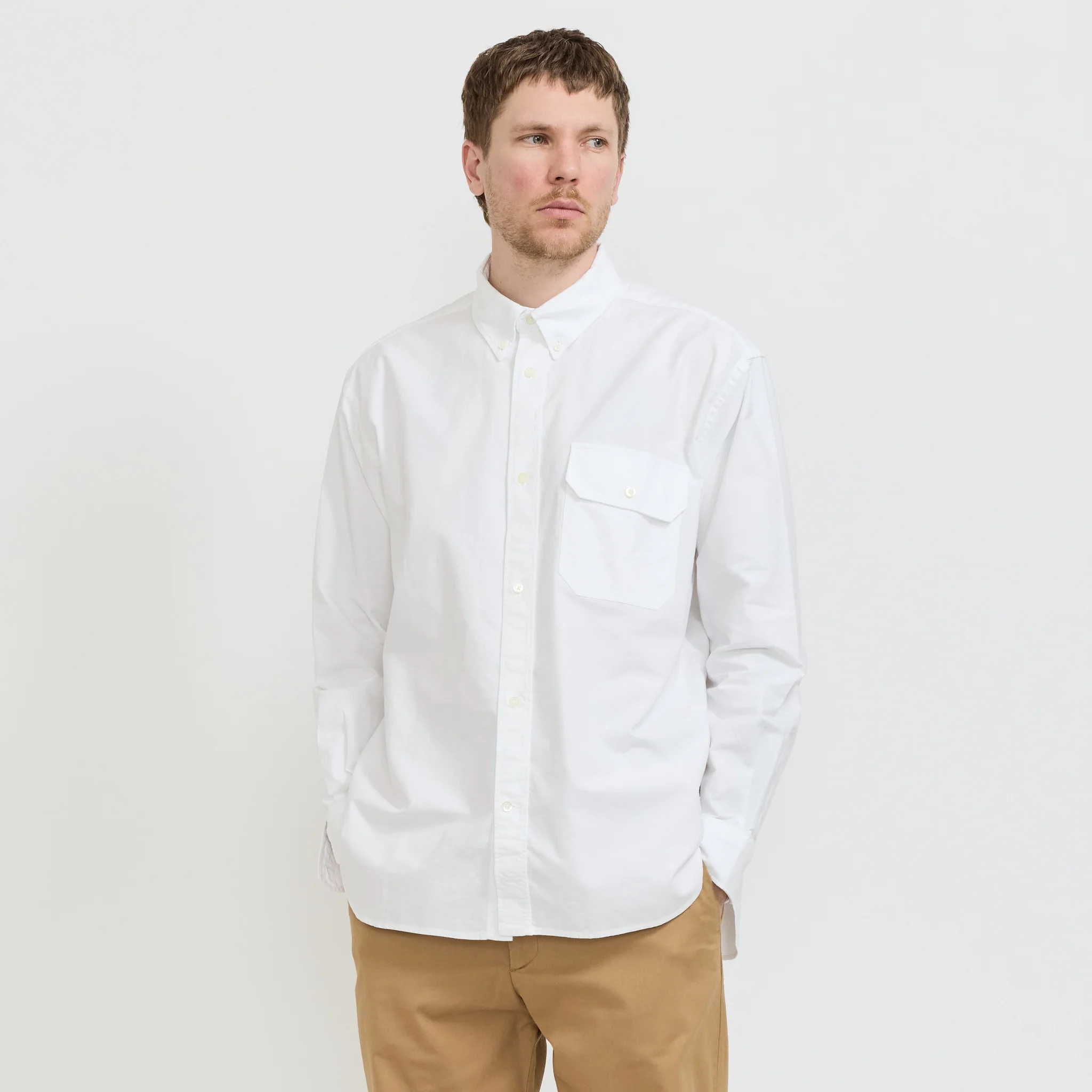 Ole Oversized GMD Oxford Shirt White