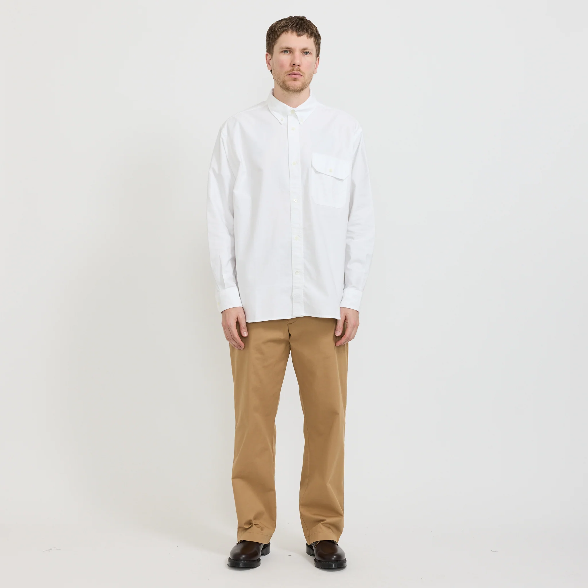 Ole Oversized GMD Oxford Shirt White - Image 9