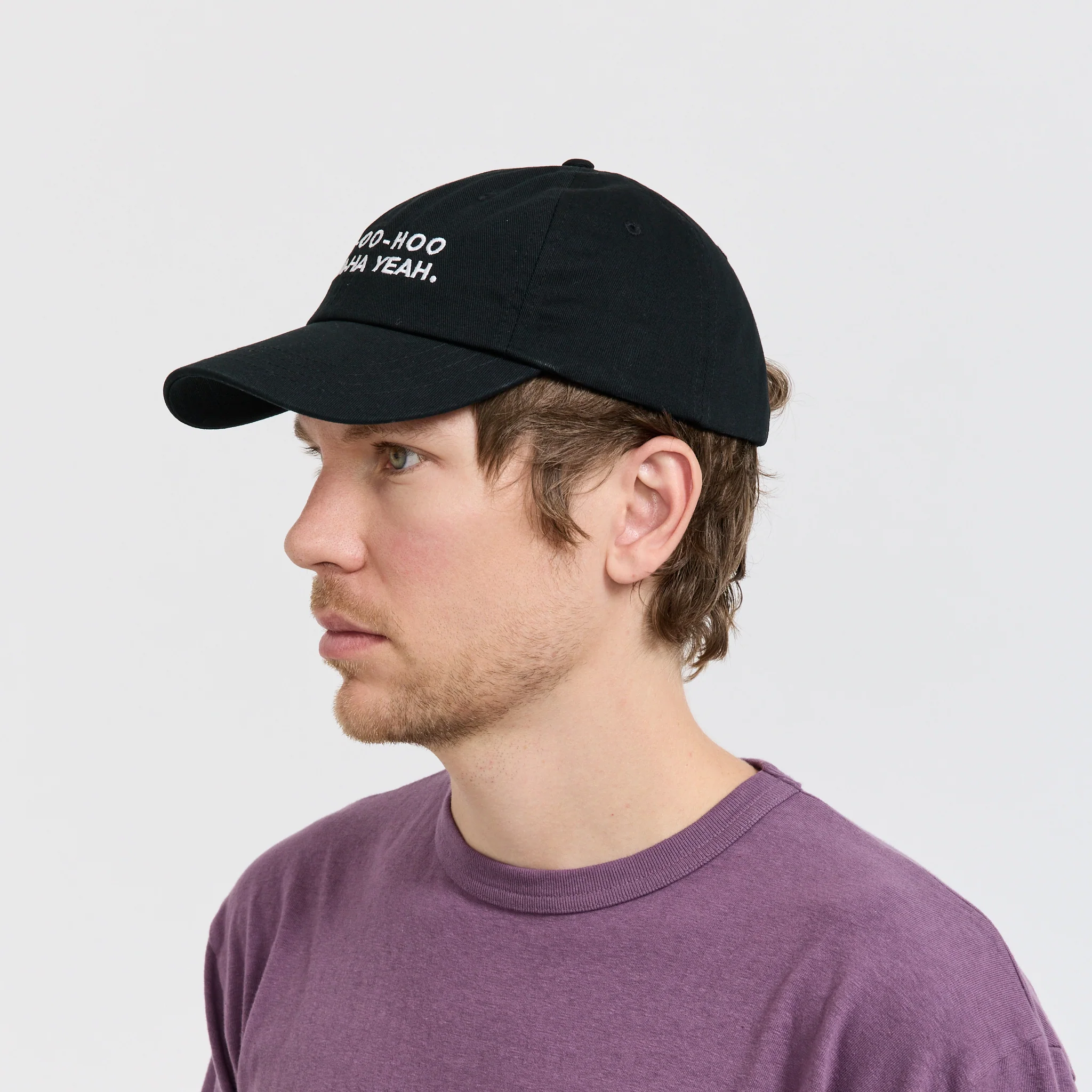 Ooh-Oo-Hoo Embroidered Cap Black - Image 5