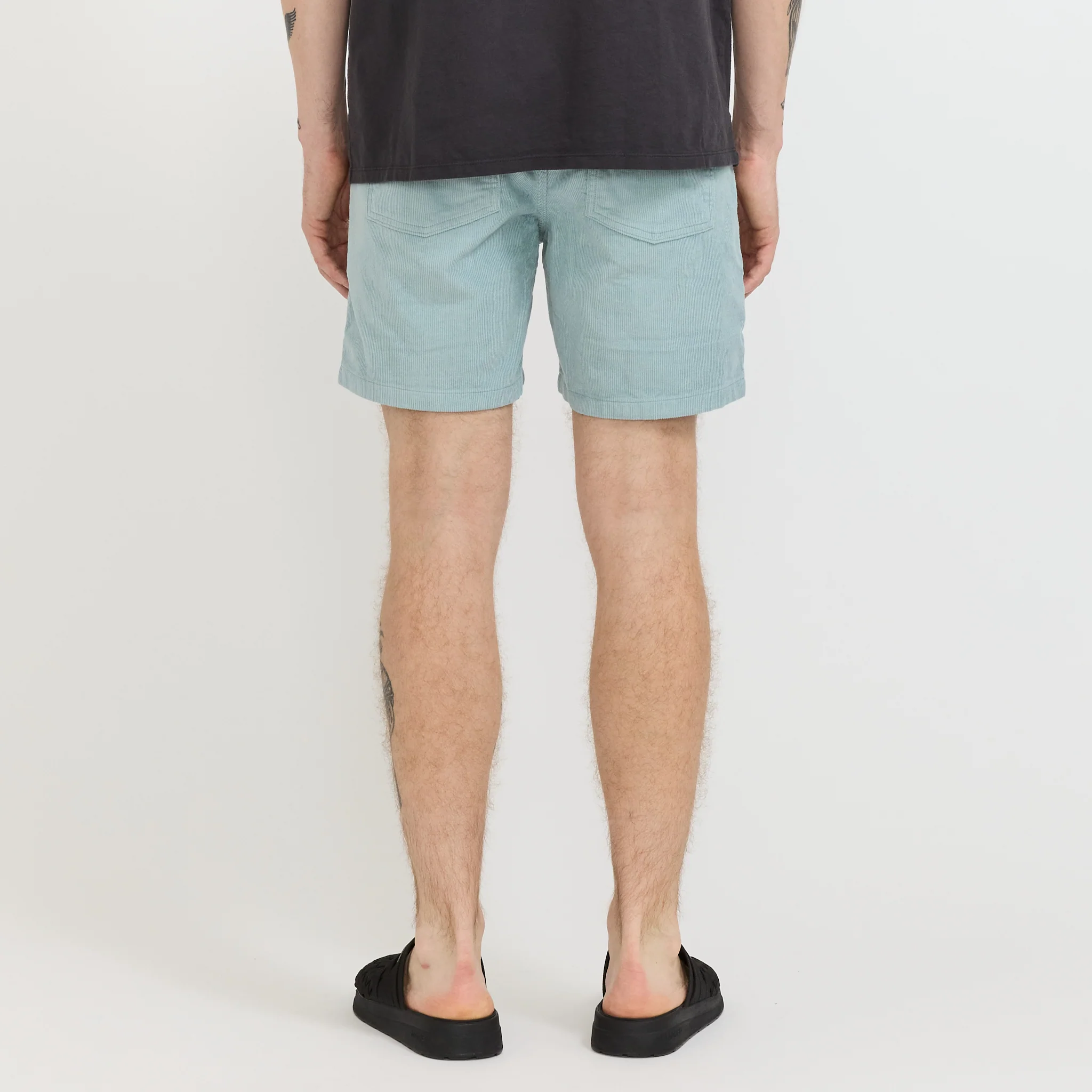 Organic Cotton Cord Utility Shorts - 6 in. Thermal Blue - Image 4