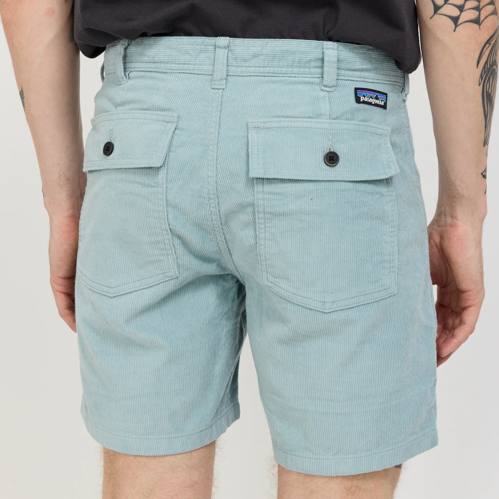 Organic Cotton Cord Utility Shorts - 6 in. Thermal Blue - Image 7