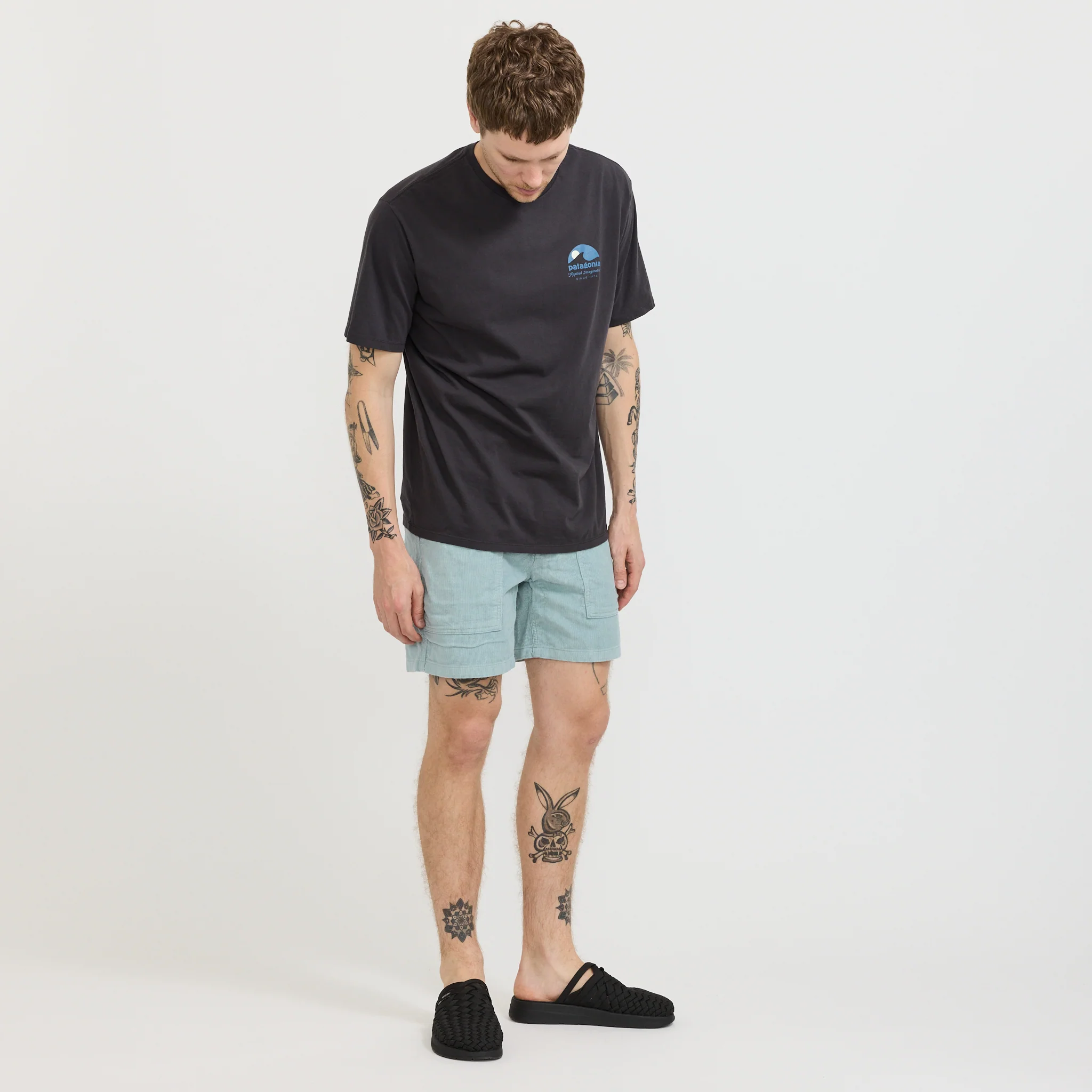 Organic Cotton Cord Utility Shorts - 6 in. Thermal Blue - Image 8