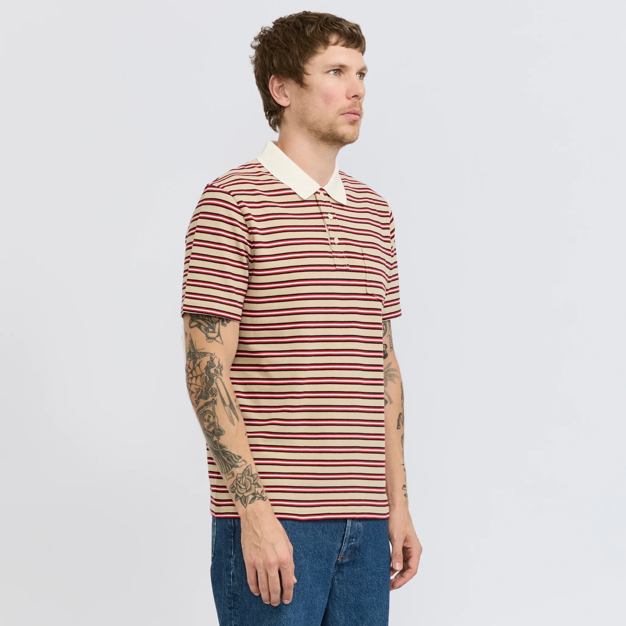 Oscar Polo Dark Beige - Image 3