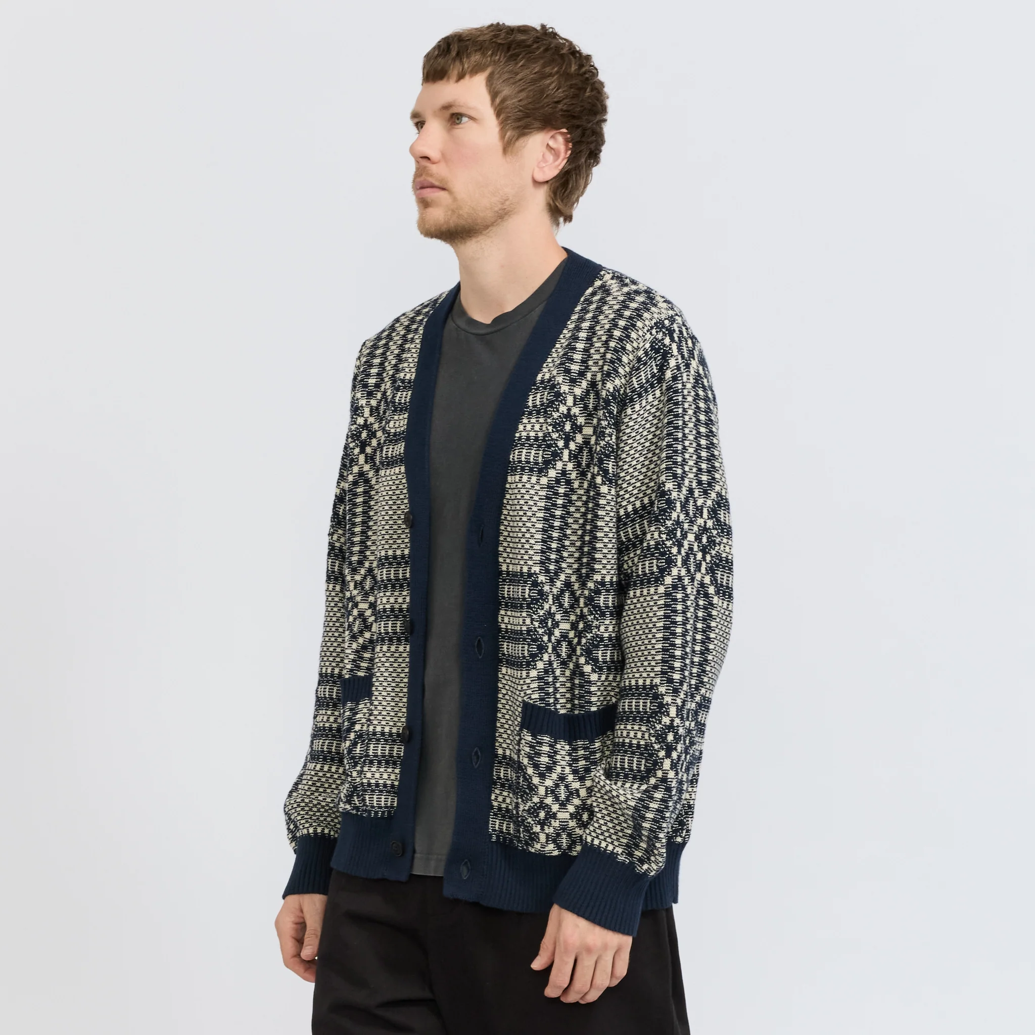 Overshot Cardigan Midnight