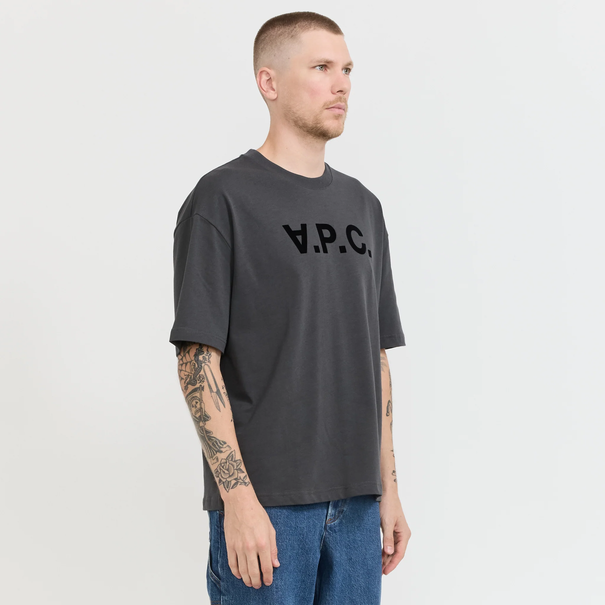 Oversized VPC T-Shirt Faded Black - Image 3