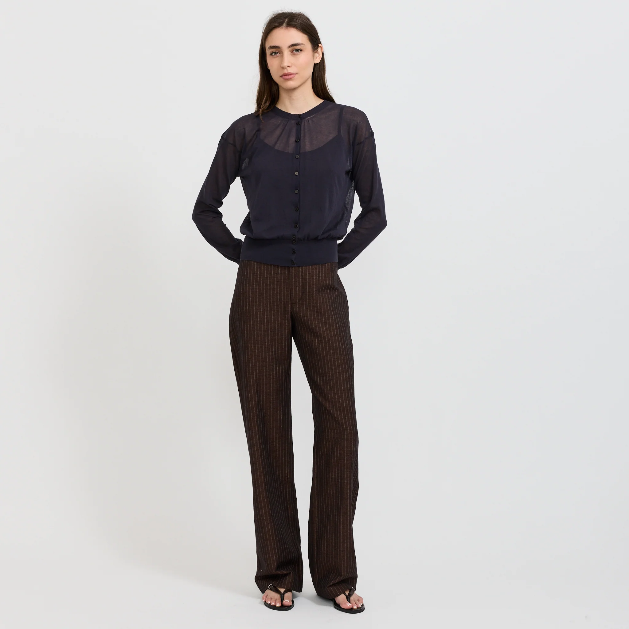 Paige Cardigan Navy - Image 2