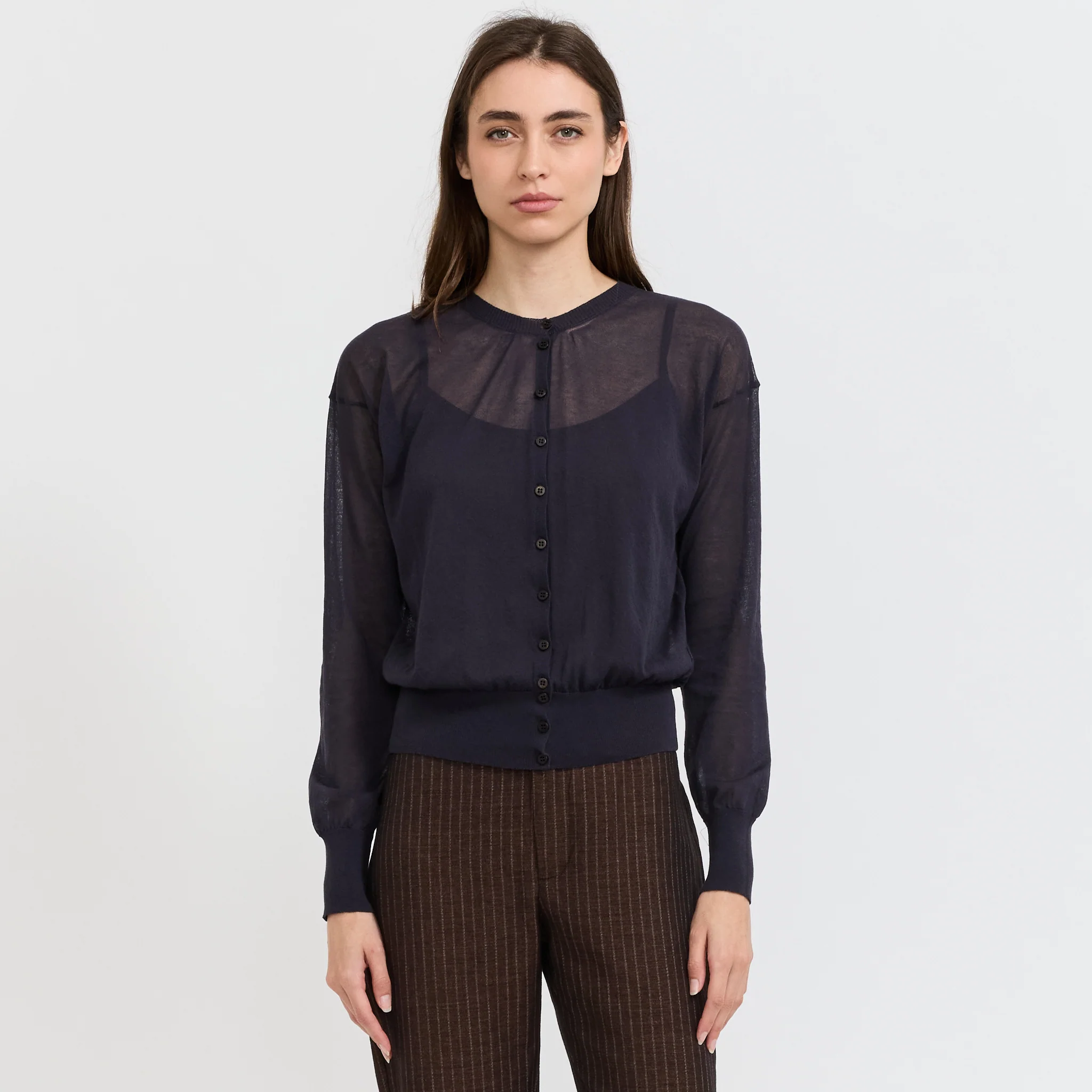 Paige Cardigan Navy - Image 6