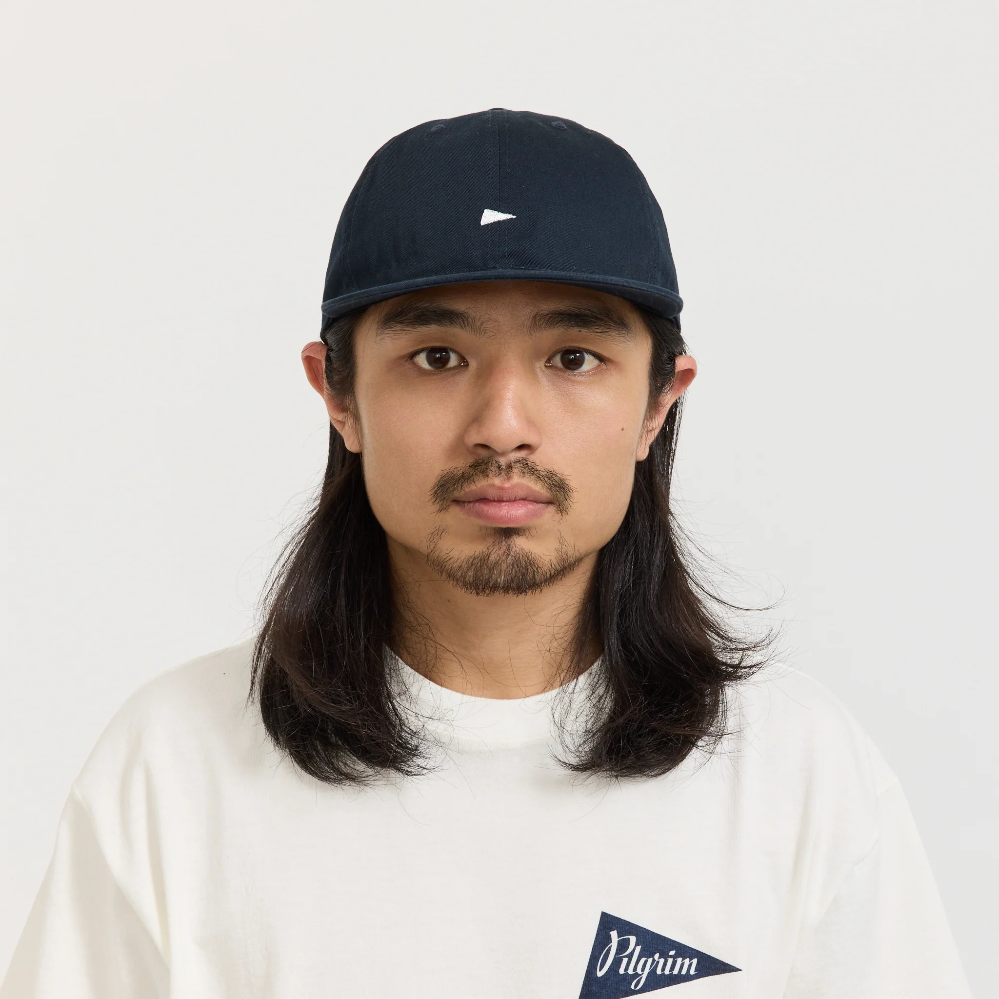 Pennant Twill Cap Navy/White - Image 2