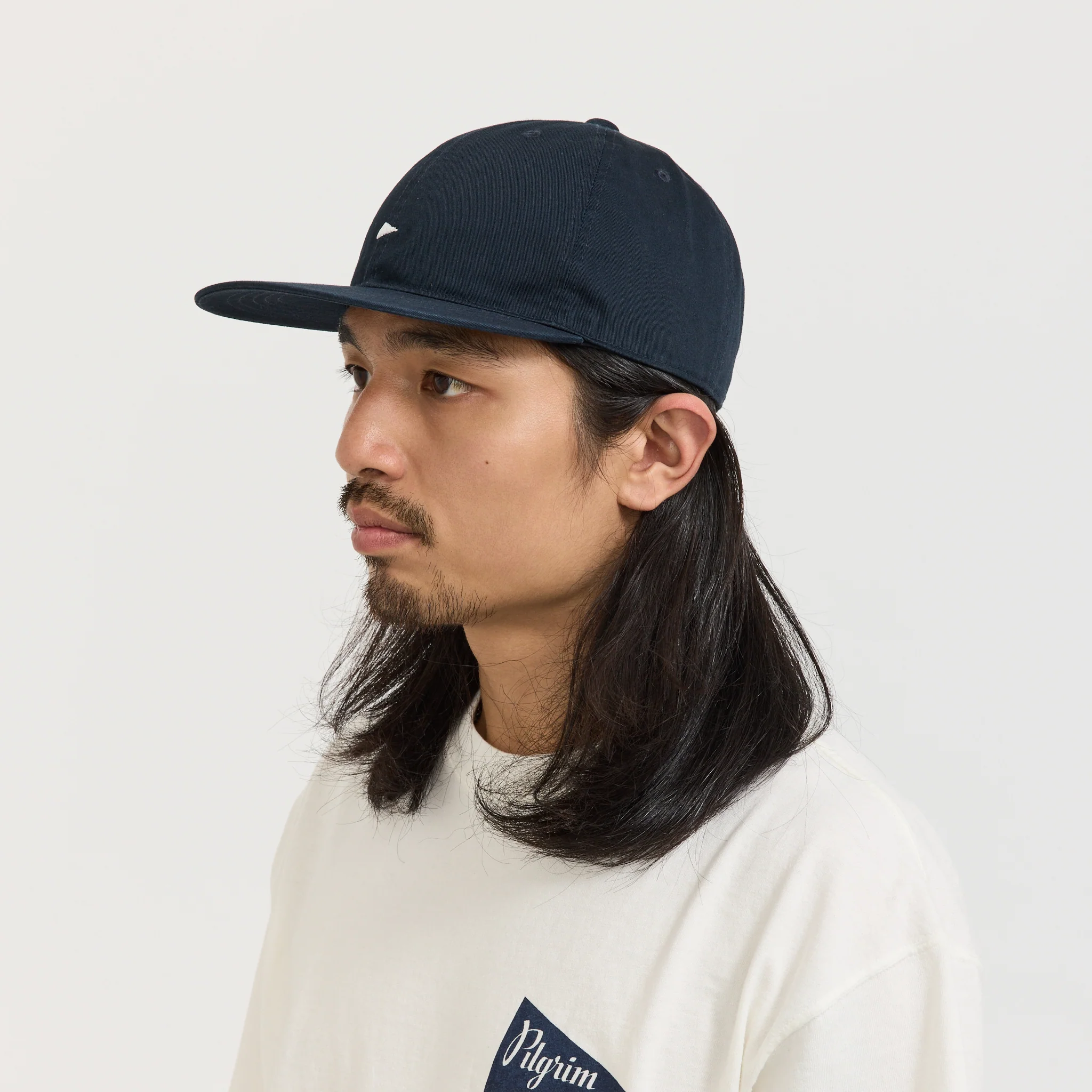 Pennant Twill Cap Navy/White - Image 4