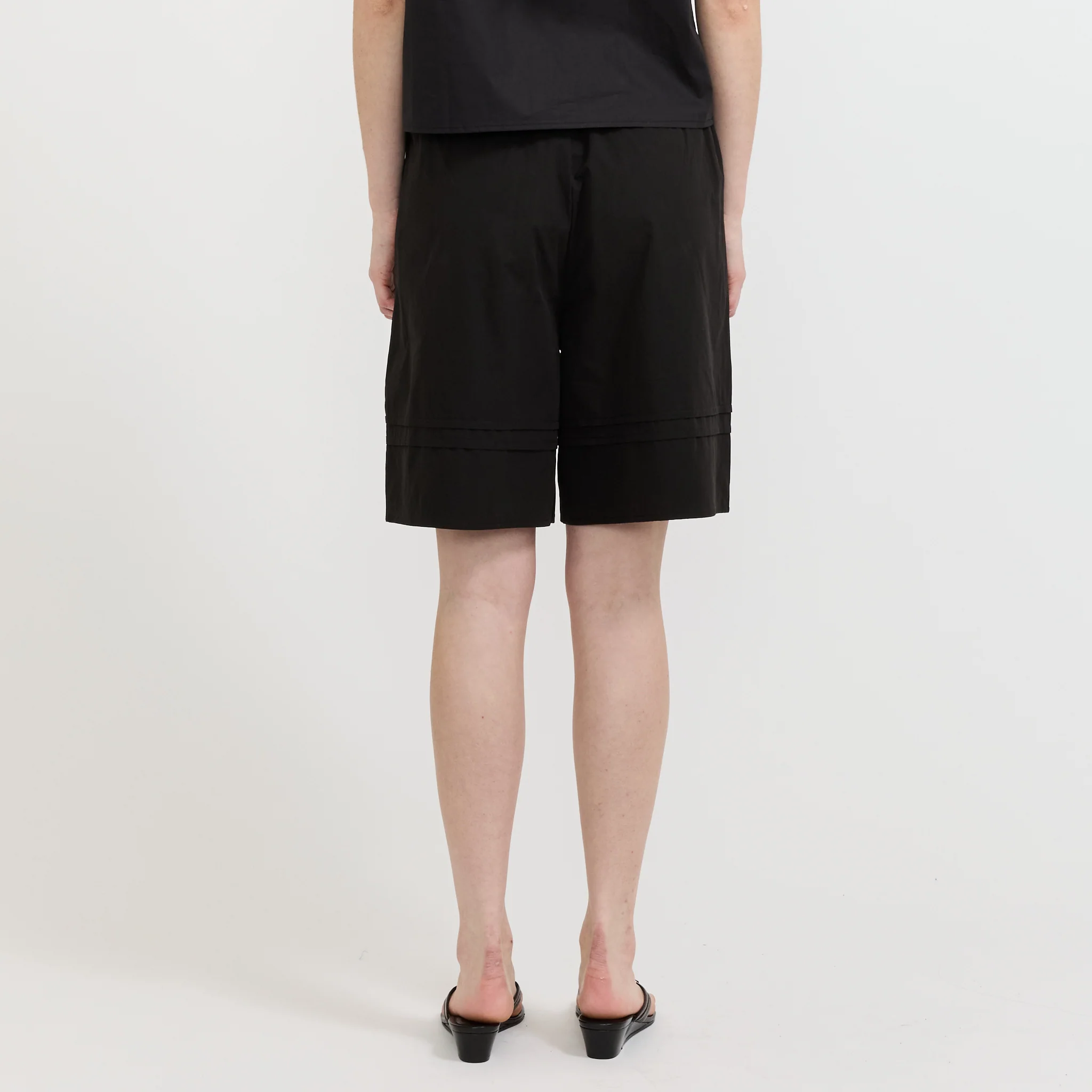 Pintuck Short Black - Image 3