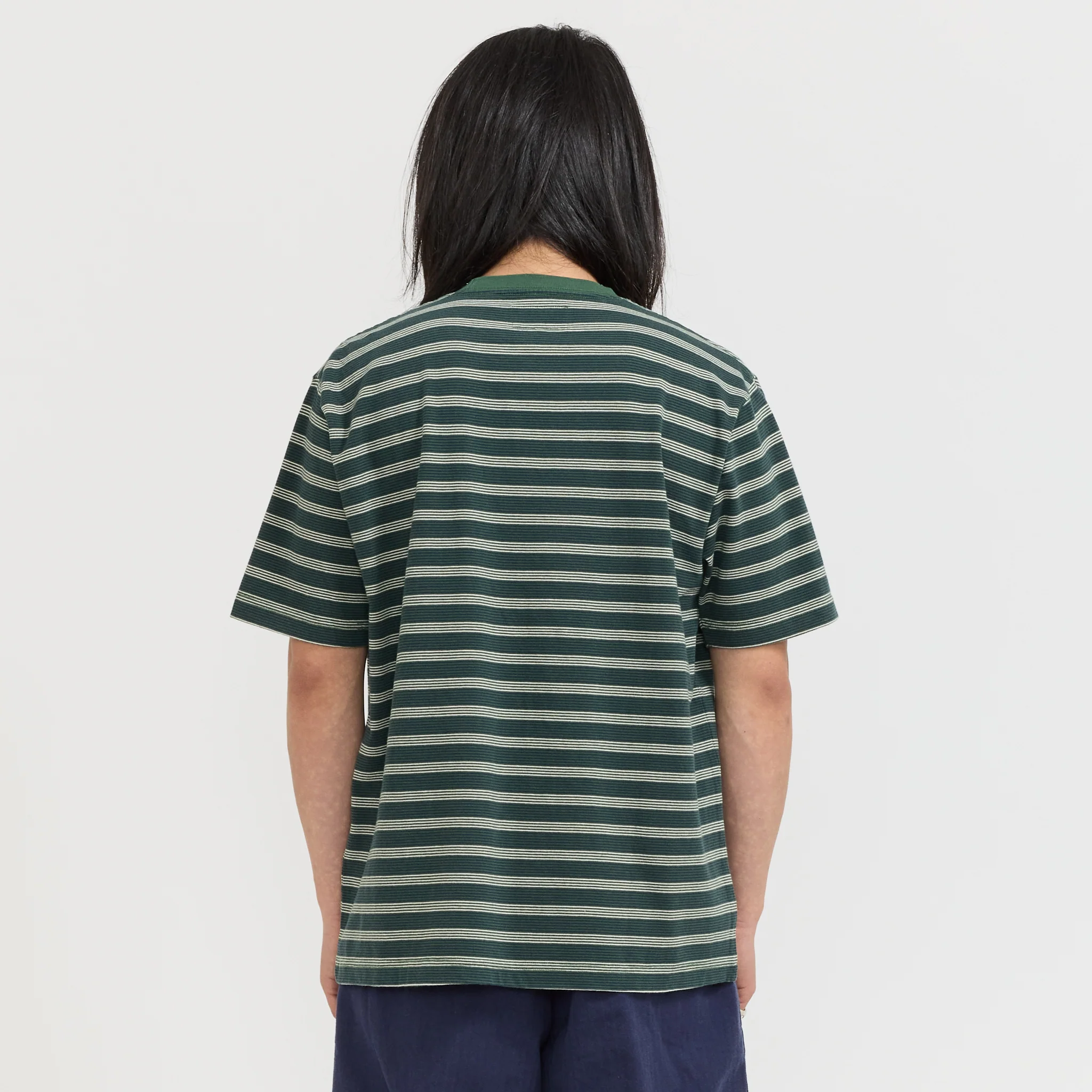 Pocket Tee Pin Stripe Green - Image 4