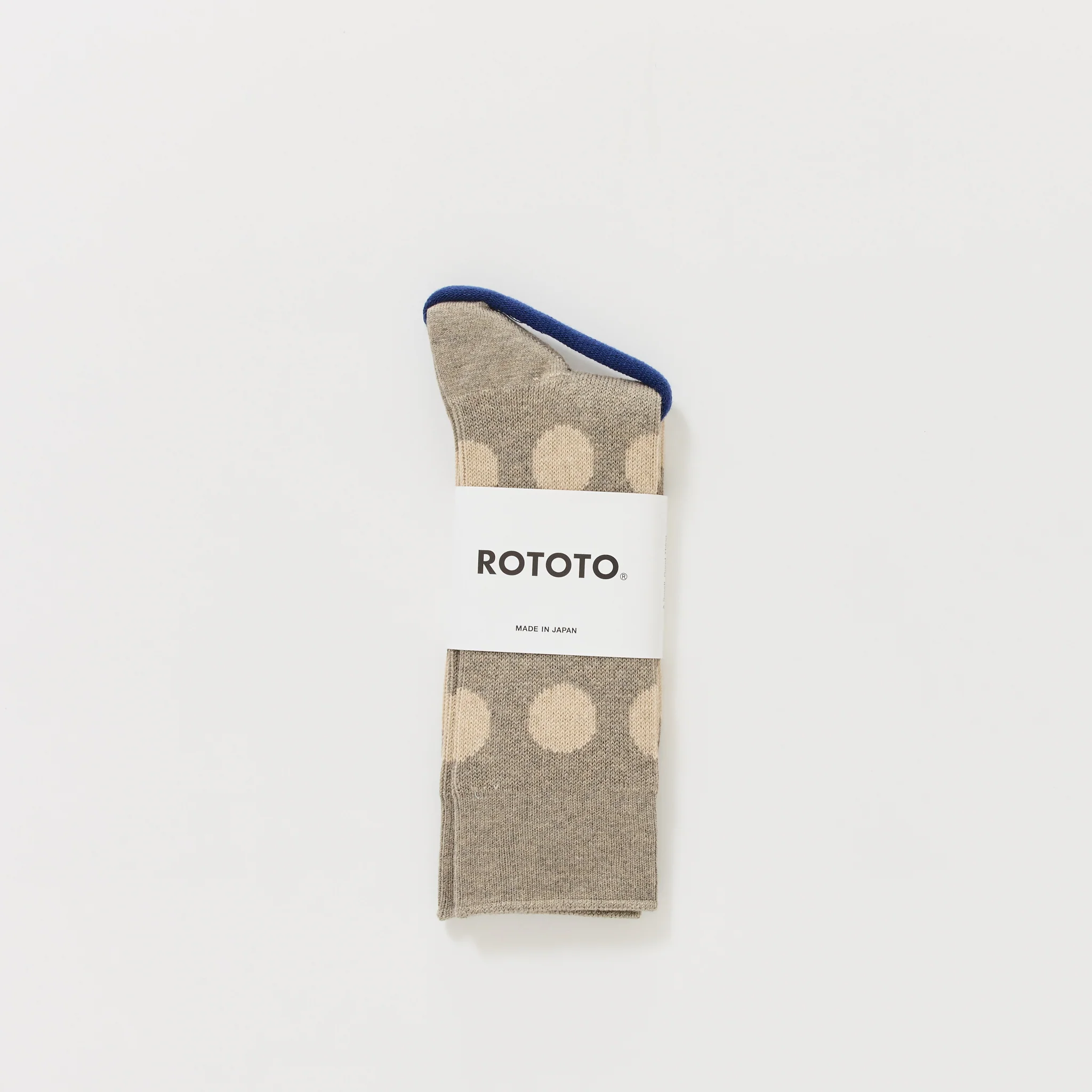 Porthole Dot Socks Greige - Image 2