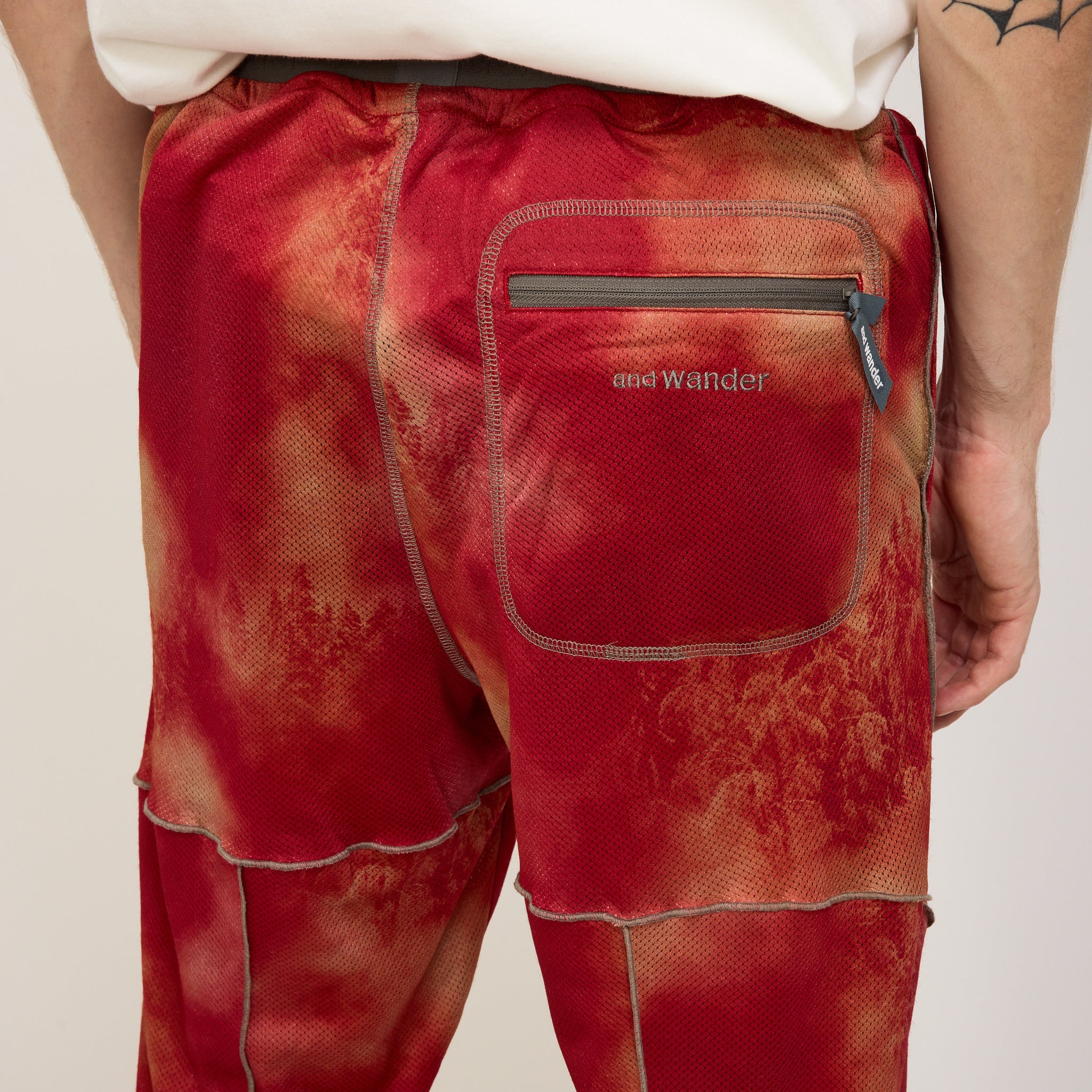 Printed Octa Pants Red - Image 5