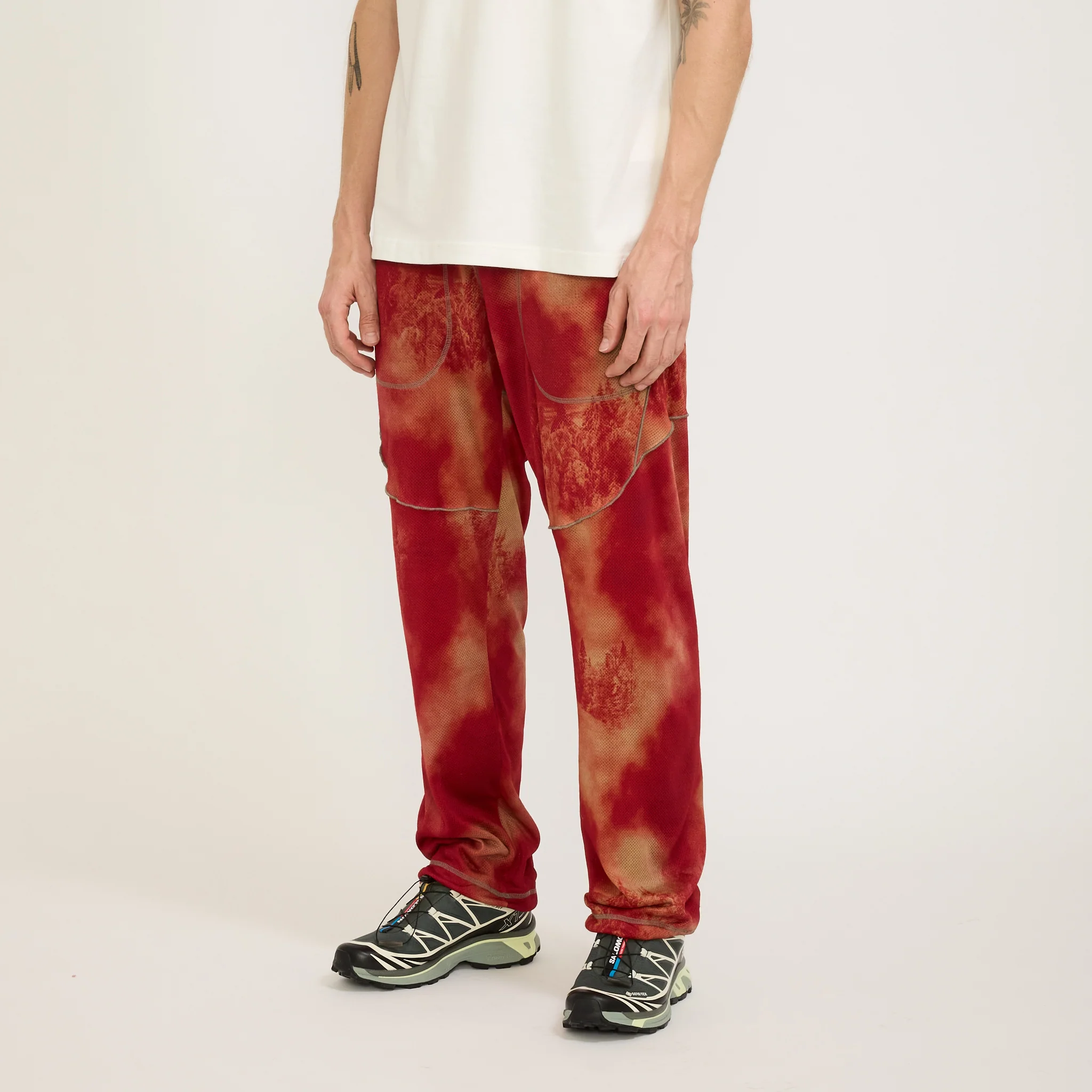 Printed Octa Pants Red - Image 7