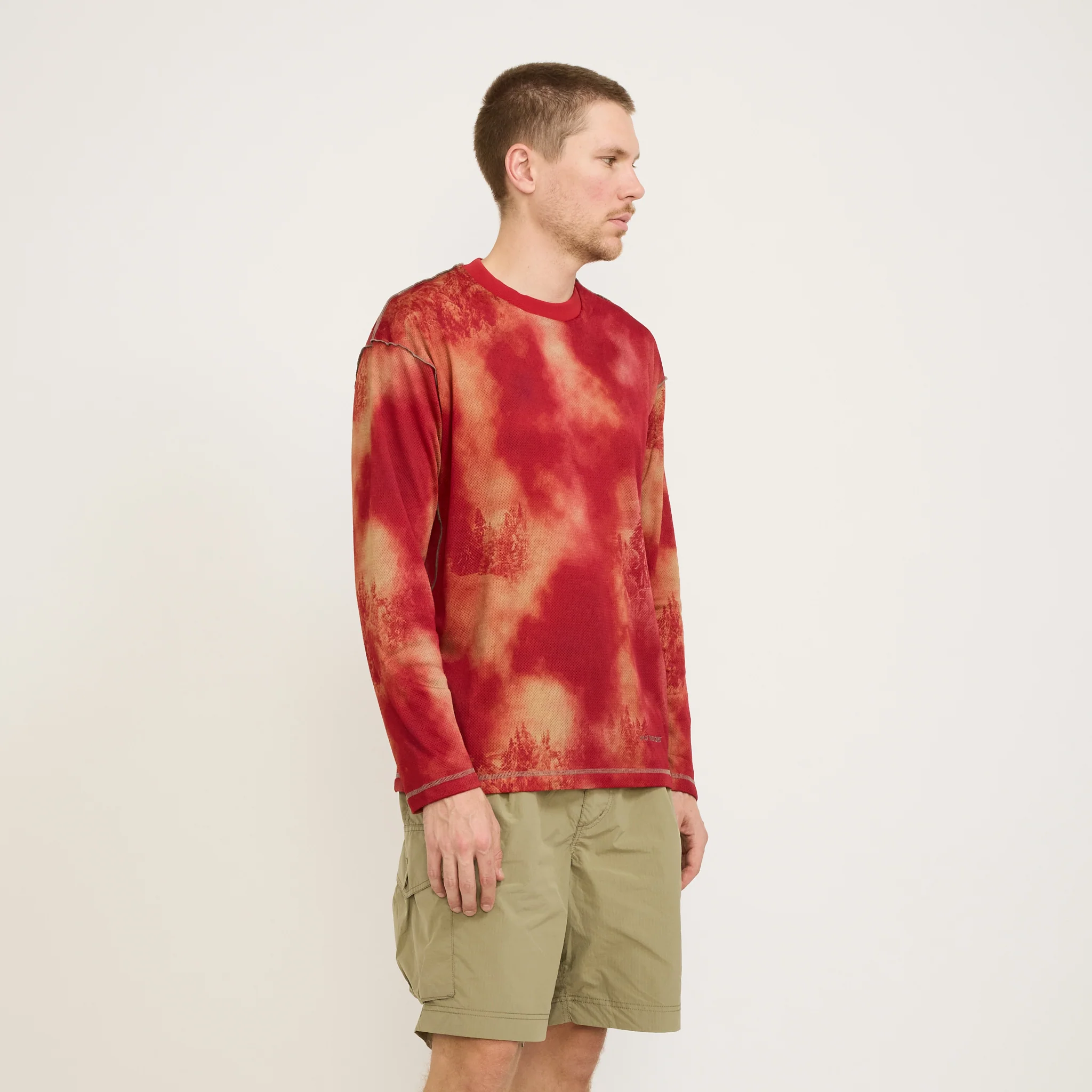 Printed Octa Pullover Red - Image 3