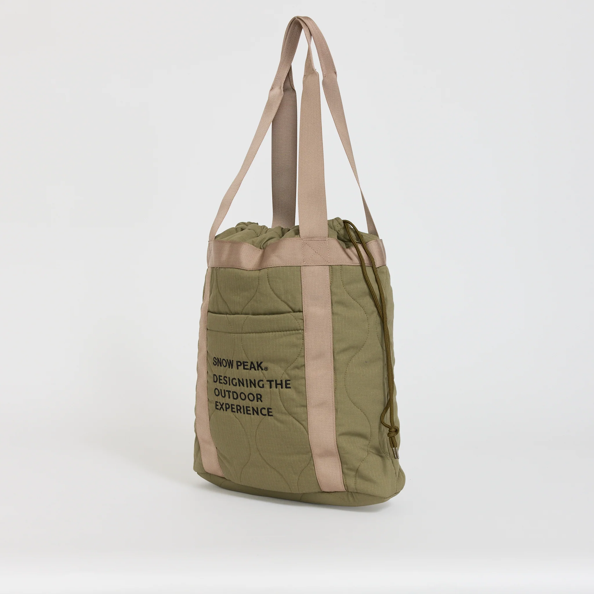 Quilted Ripstop Tote Olive - Image 2