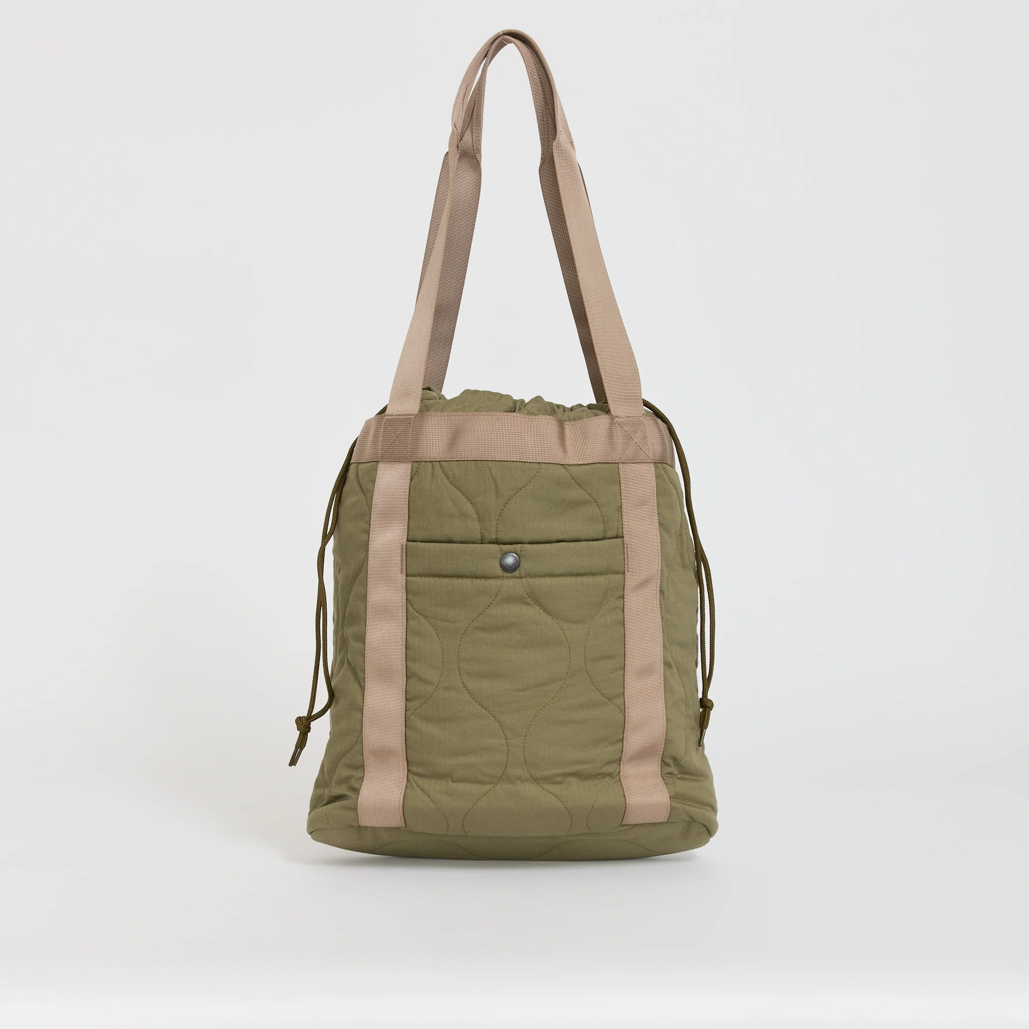 Quilted Ripstop Tote Olive - Image 3