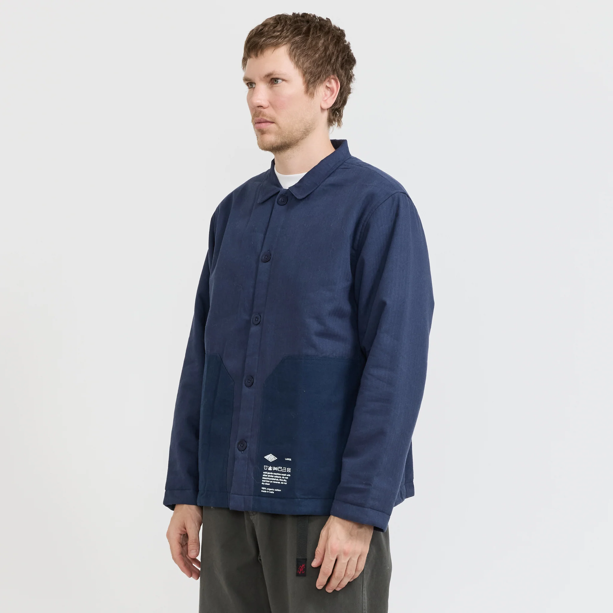 Quilted Worker Jacket Blue