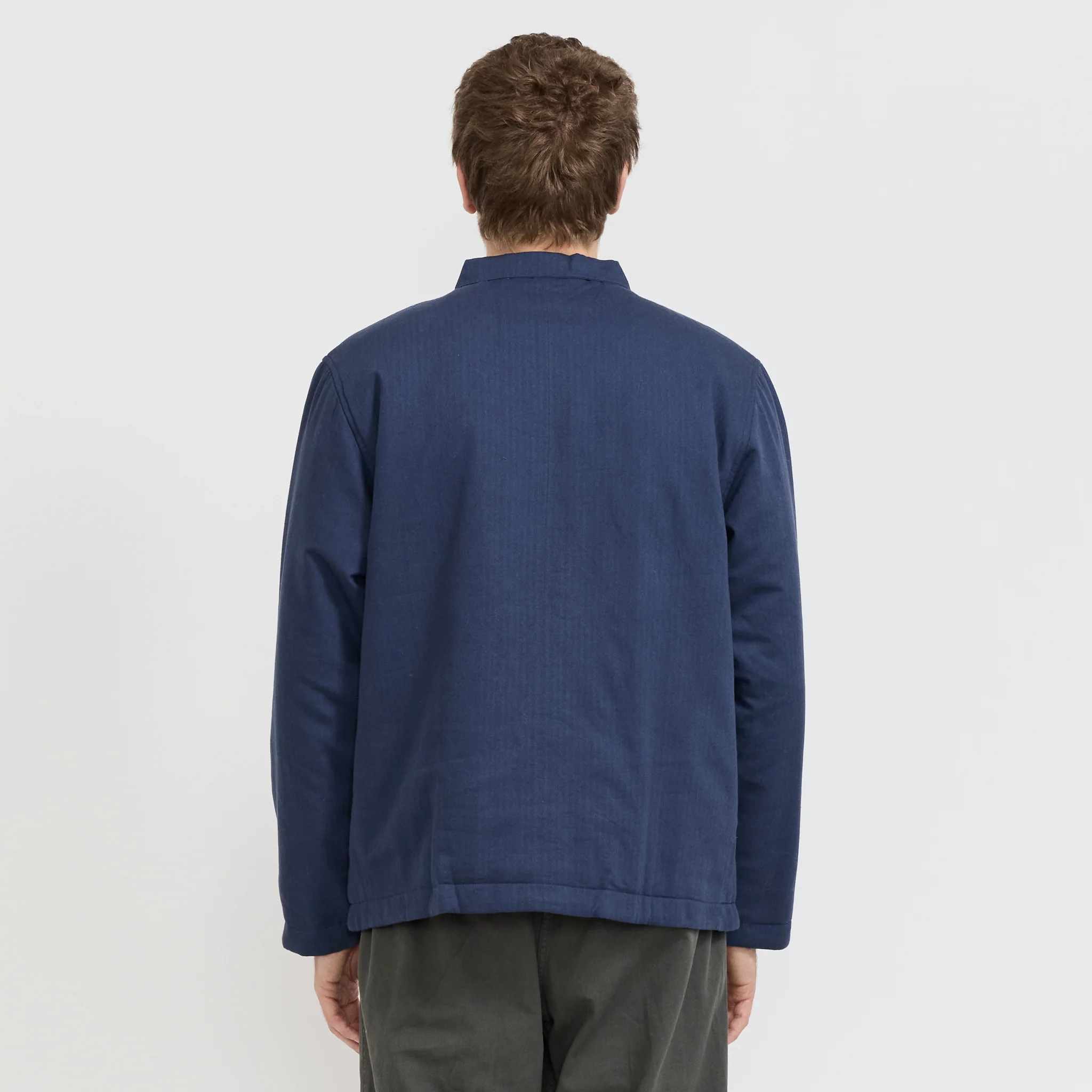 Quilted Worker Jacket Blue - Image 4