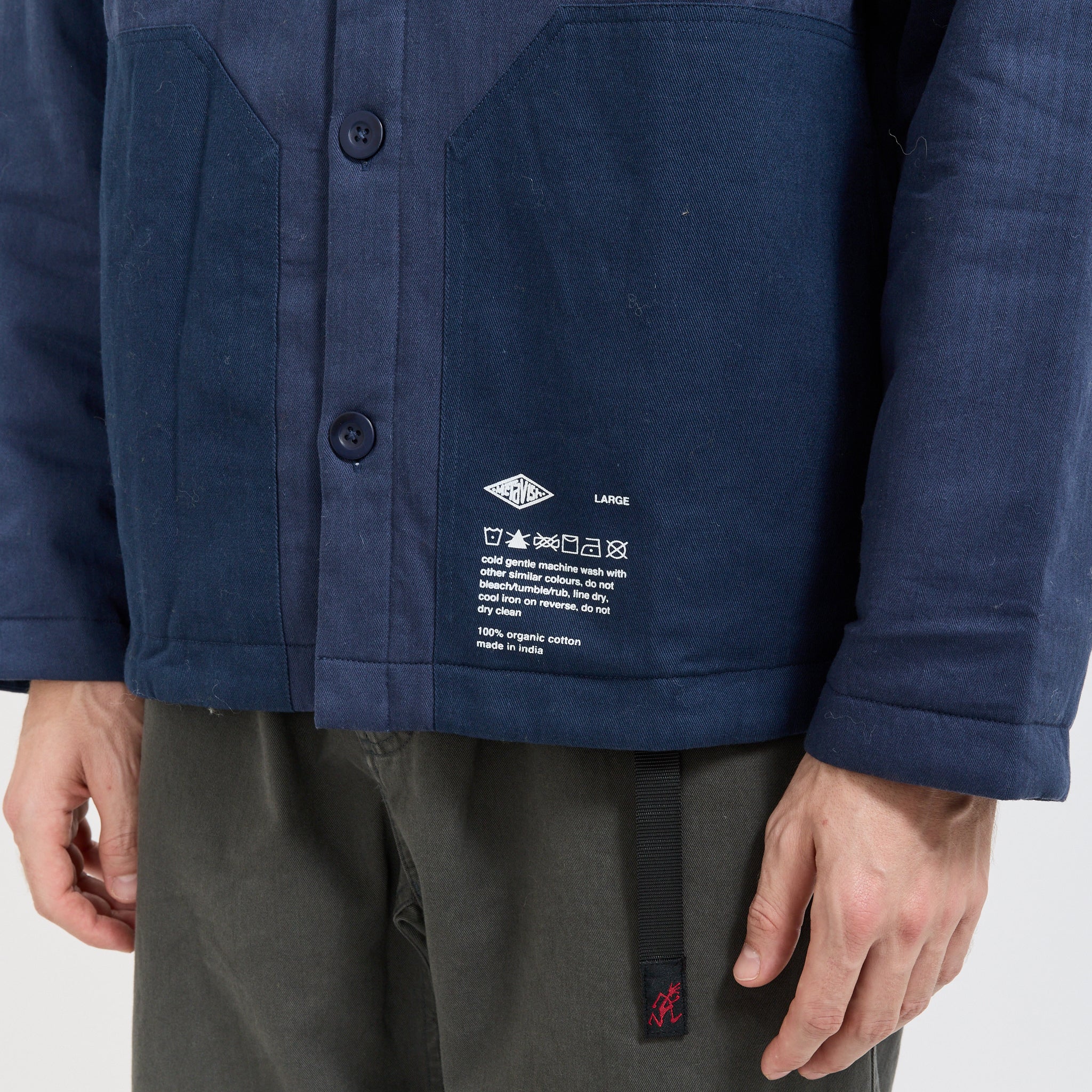 Quilted Worker Jacket Blue - Image 6