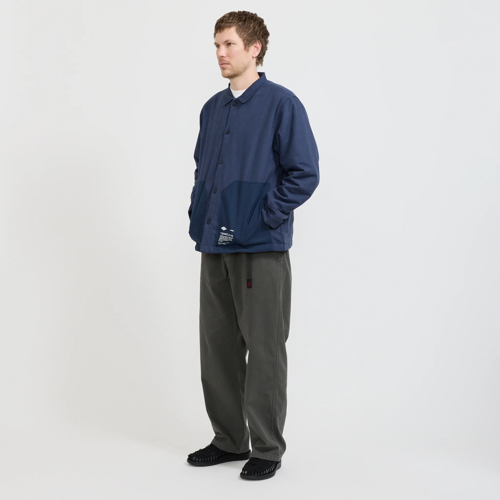Quilted Worker Jacket Blue - Image 8