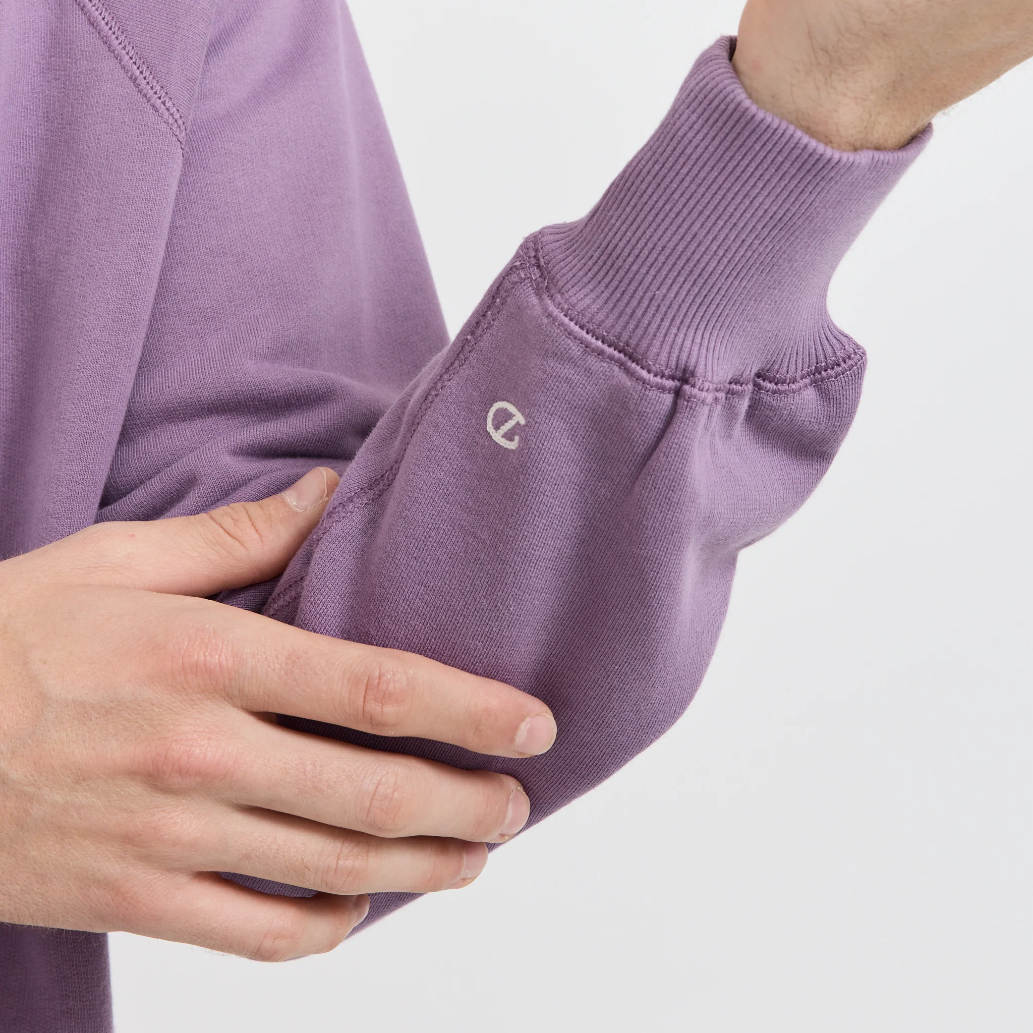 Raglan Sweatshirt '1977' Applique Faded Purple - Image 6