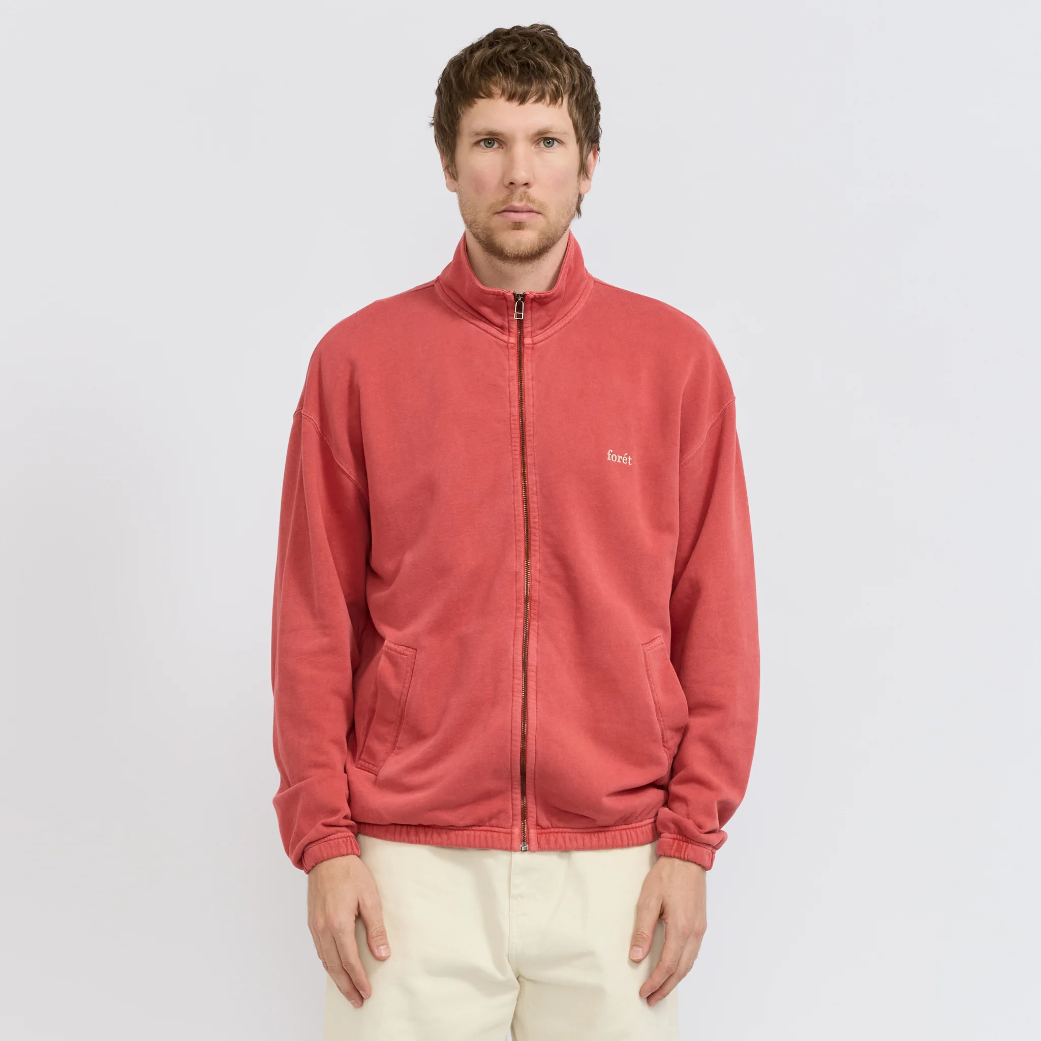 Ranger Zip Sweat Jacket Red - Image 6