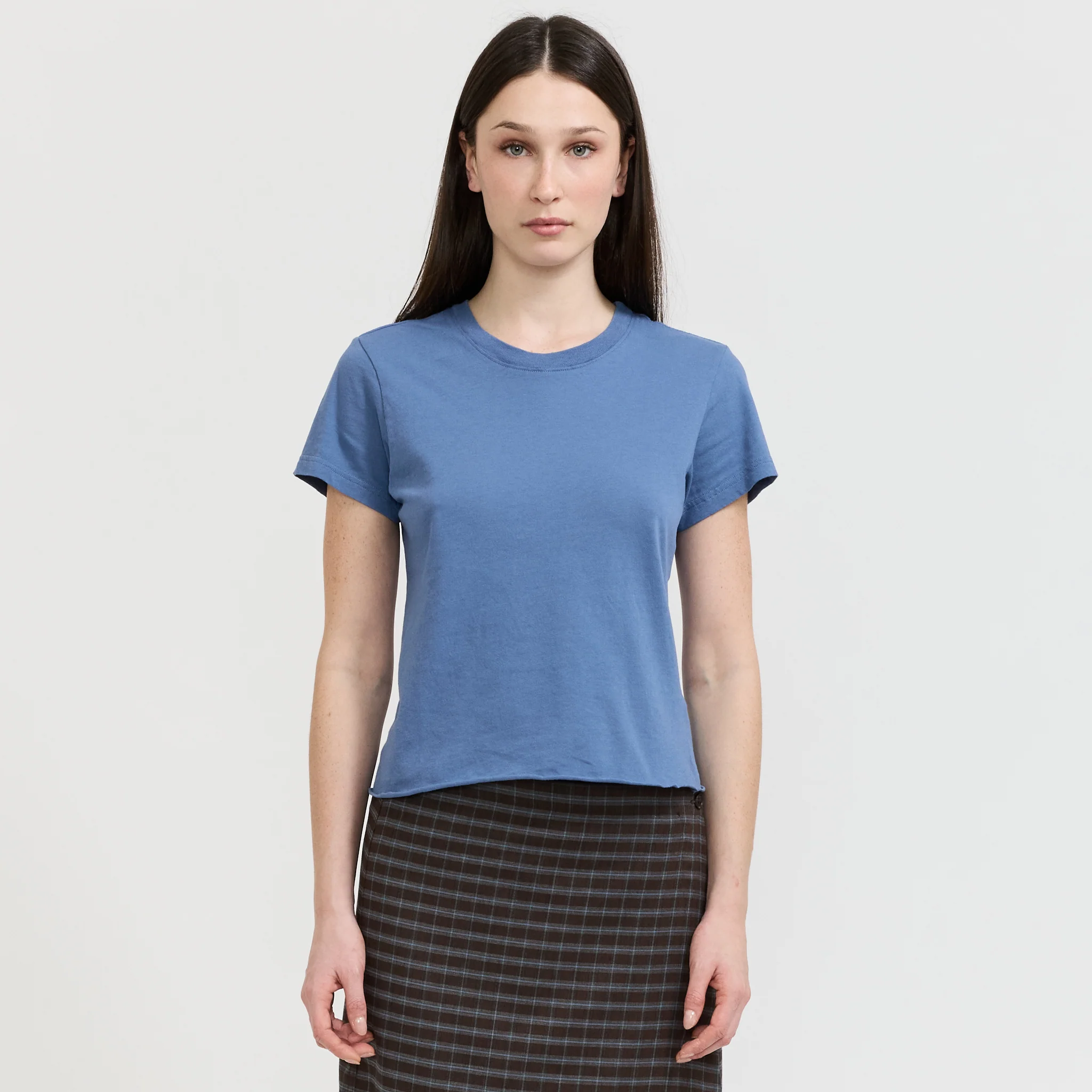 Raw Edge Baby T-Shirt Vintage Blue