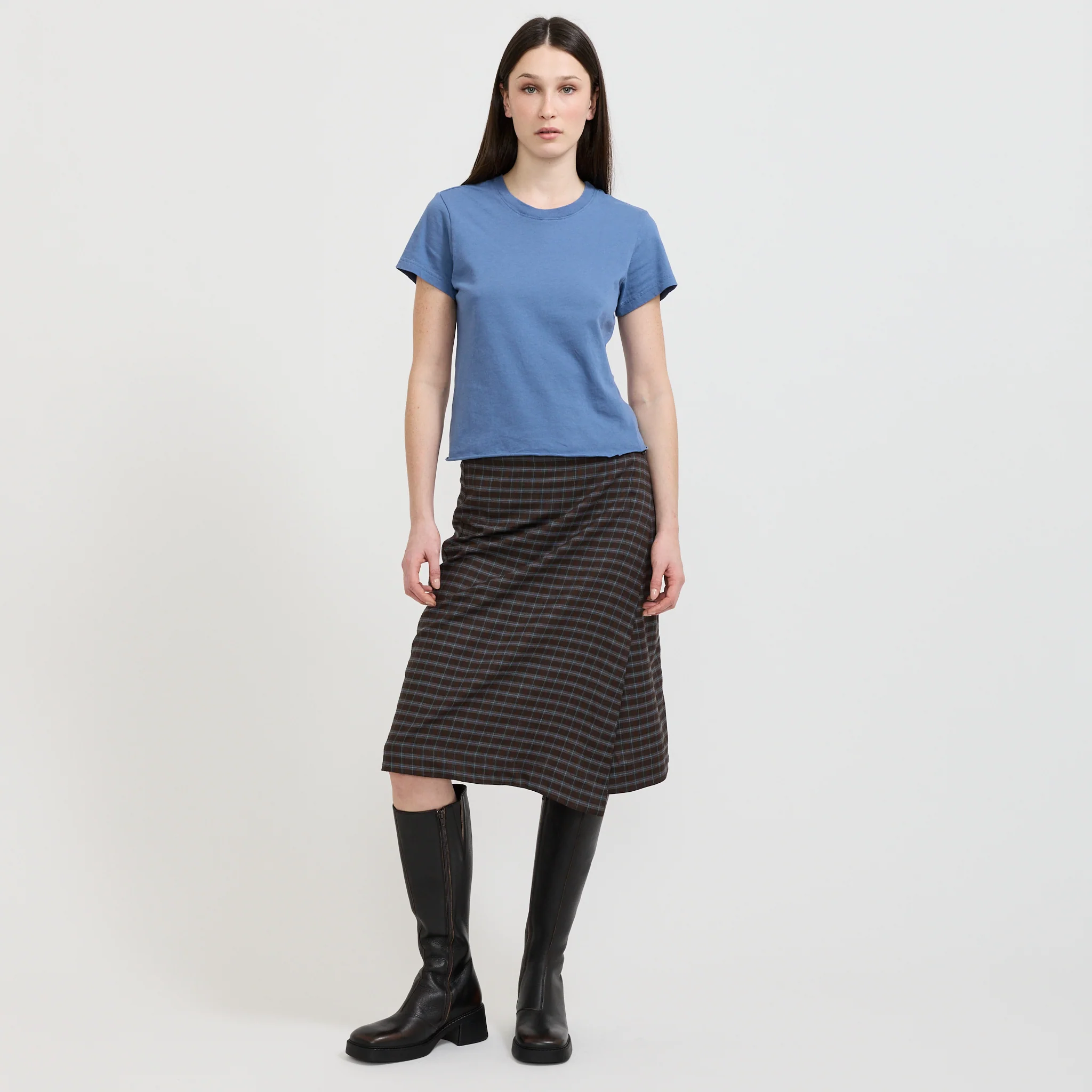 Raw Edge Baby T-Shirt Vintage Blue - Image 2