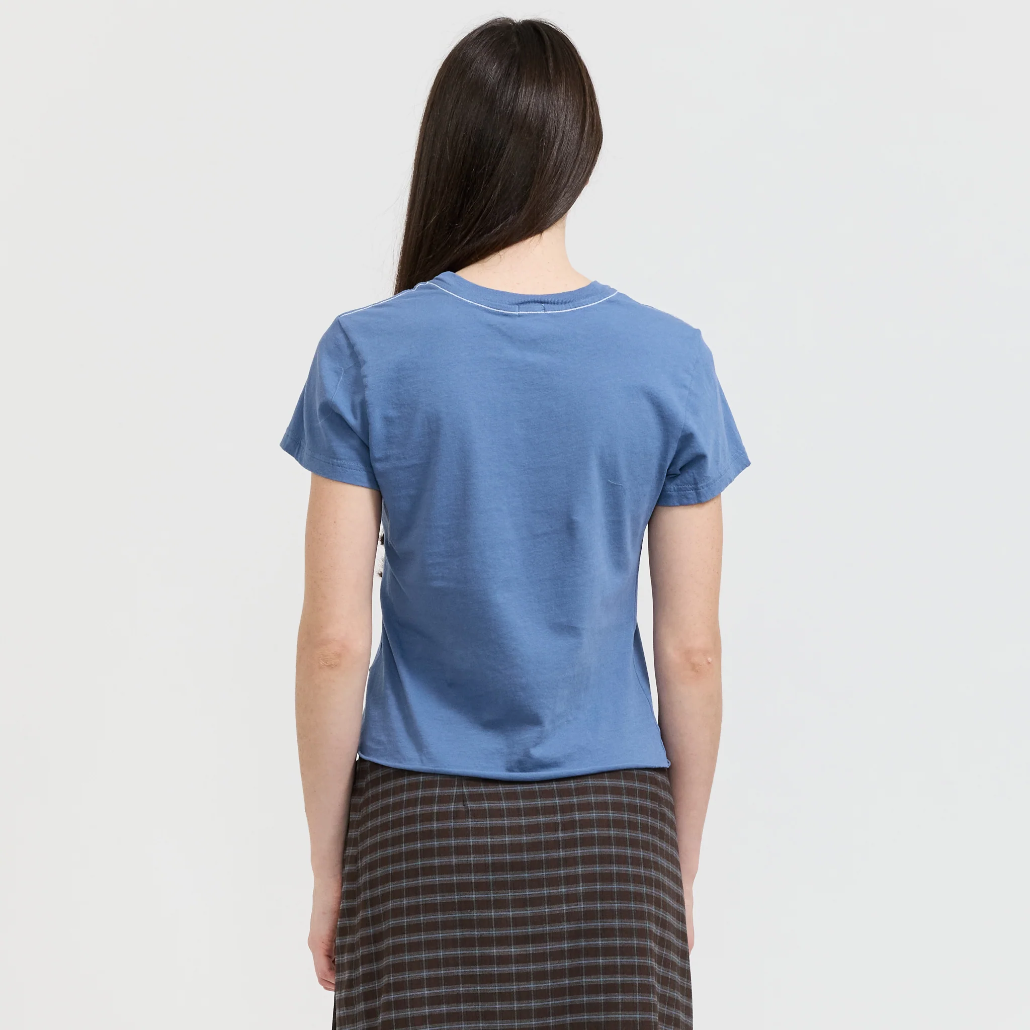 Raw Edge Baby T-Shirt Vintage Blue - Image 4