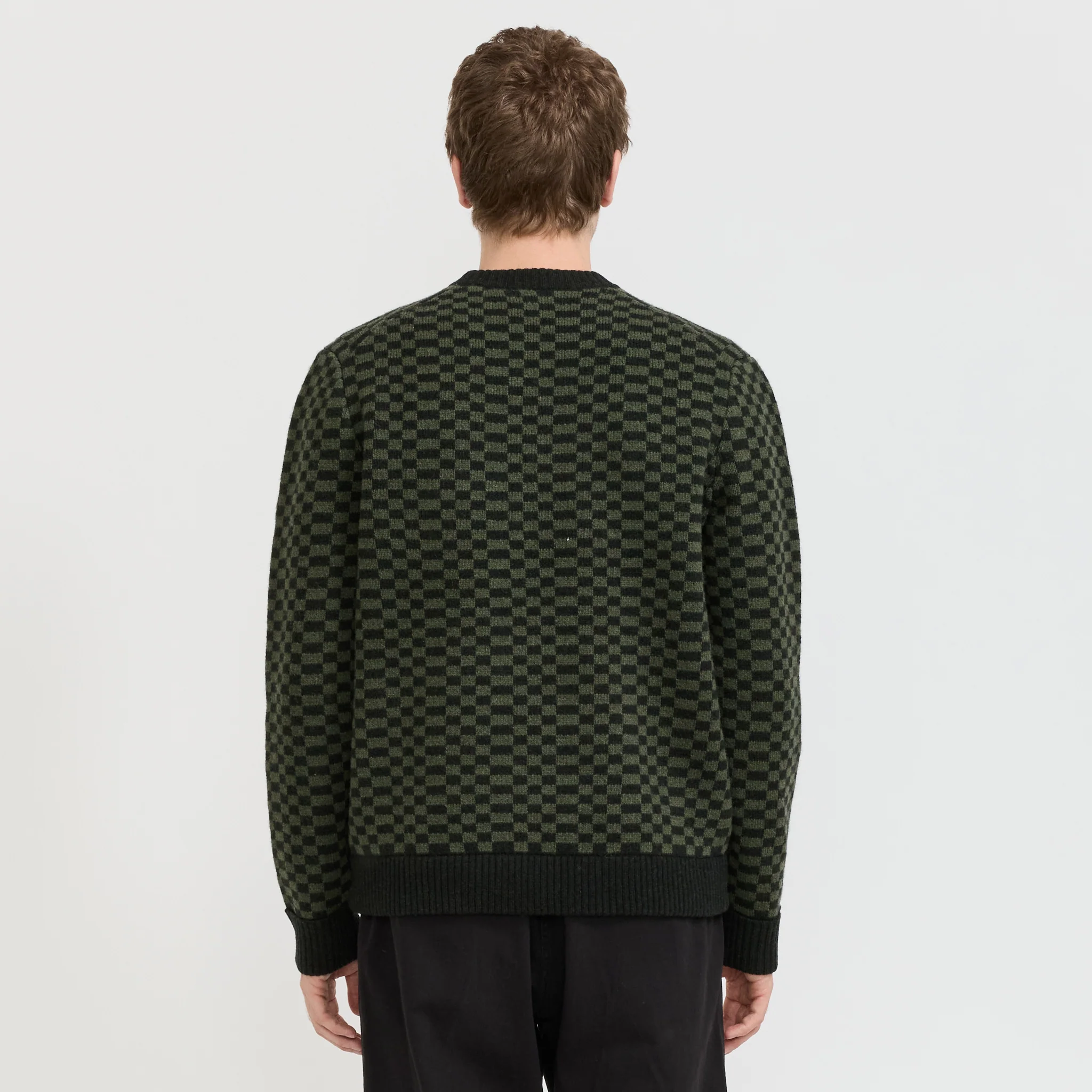 Recycled Wool Blend Sweater Finned: Old Growth Green - Image 4