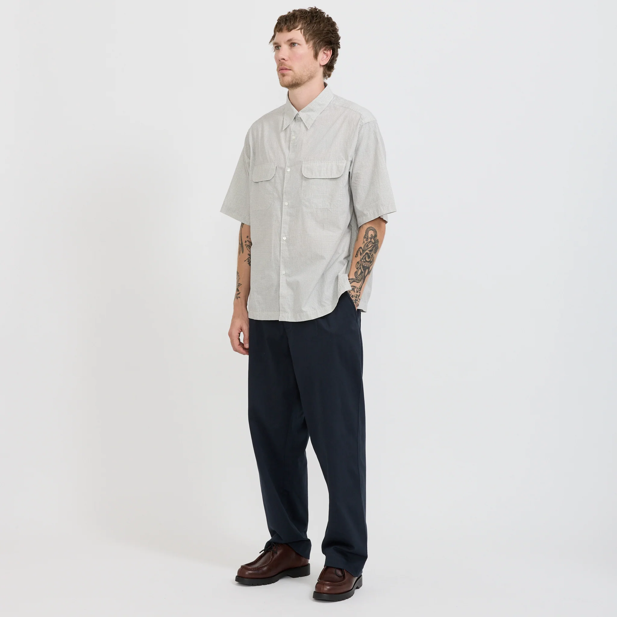 Regular Collar S/S Shirt Natural - Image 2