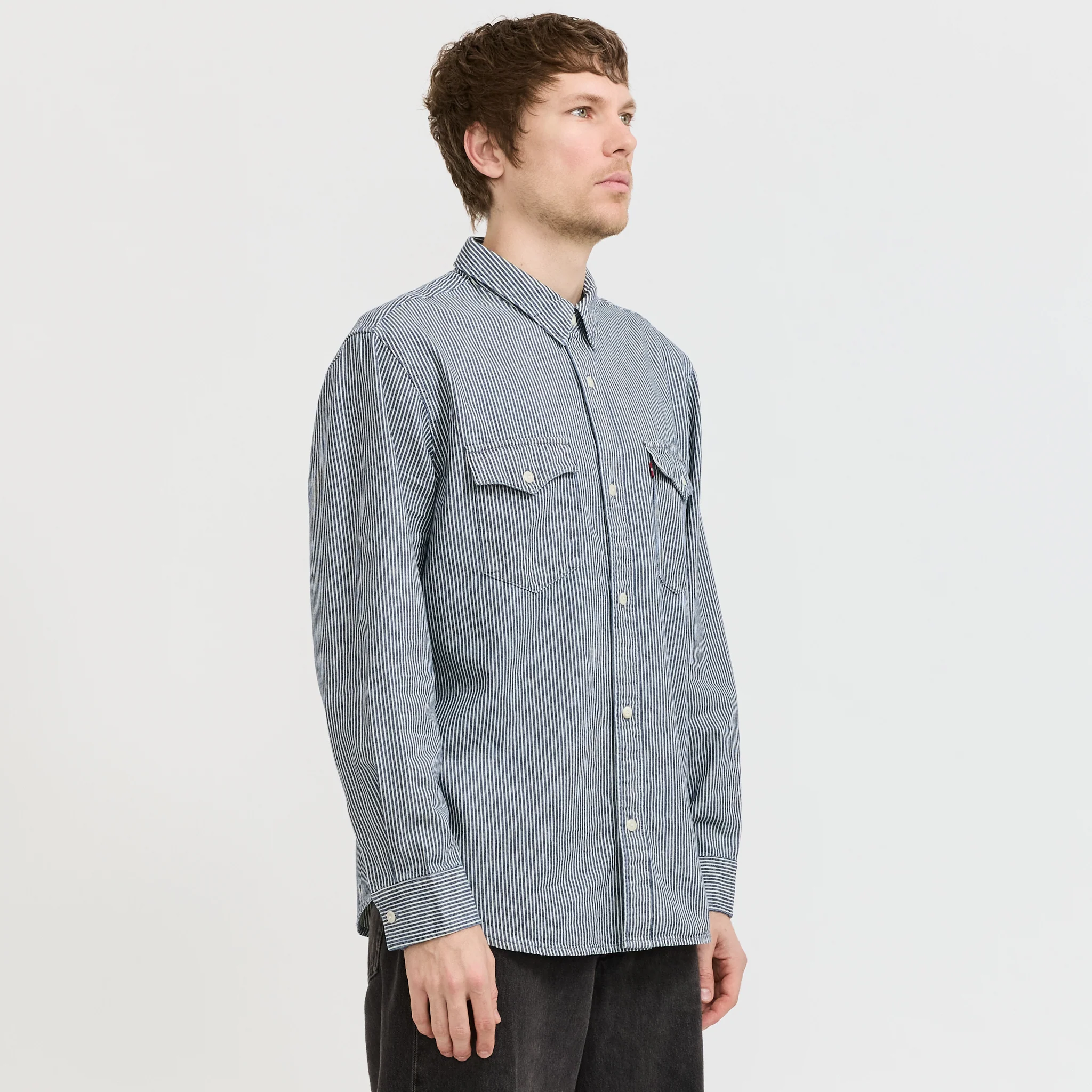 Relaxed Fit Western Shirt Grand Dark Railroad - Image 3