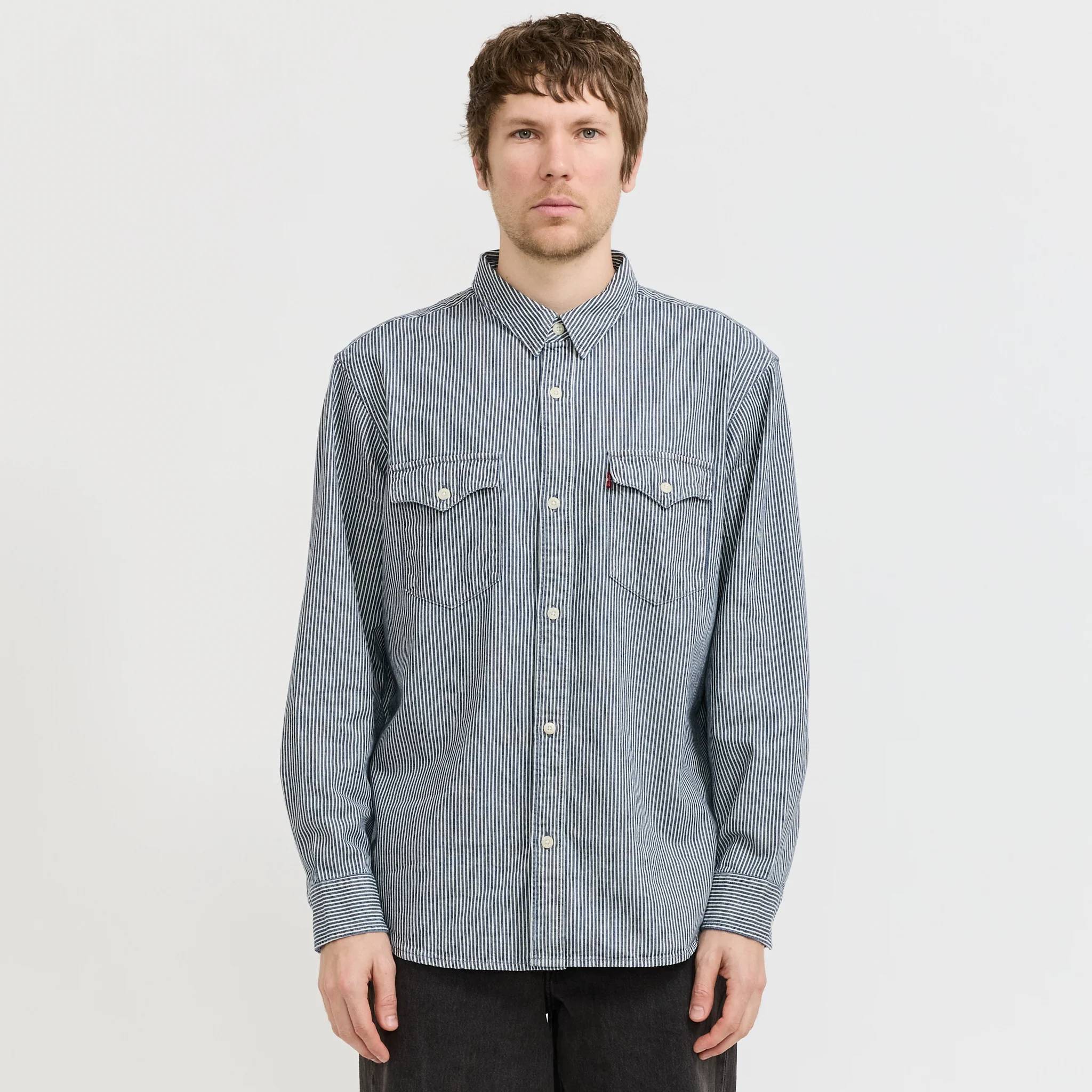 Relaxed Fit Western Shirt Grand Dark Railroad - Image 6