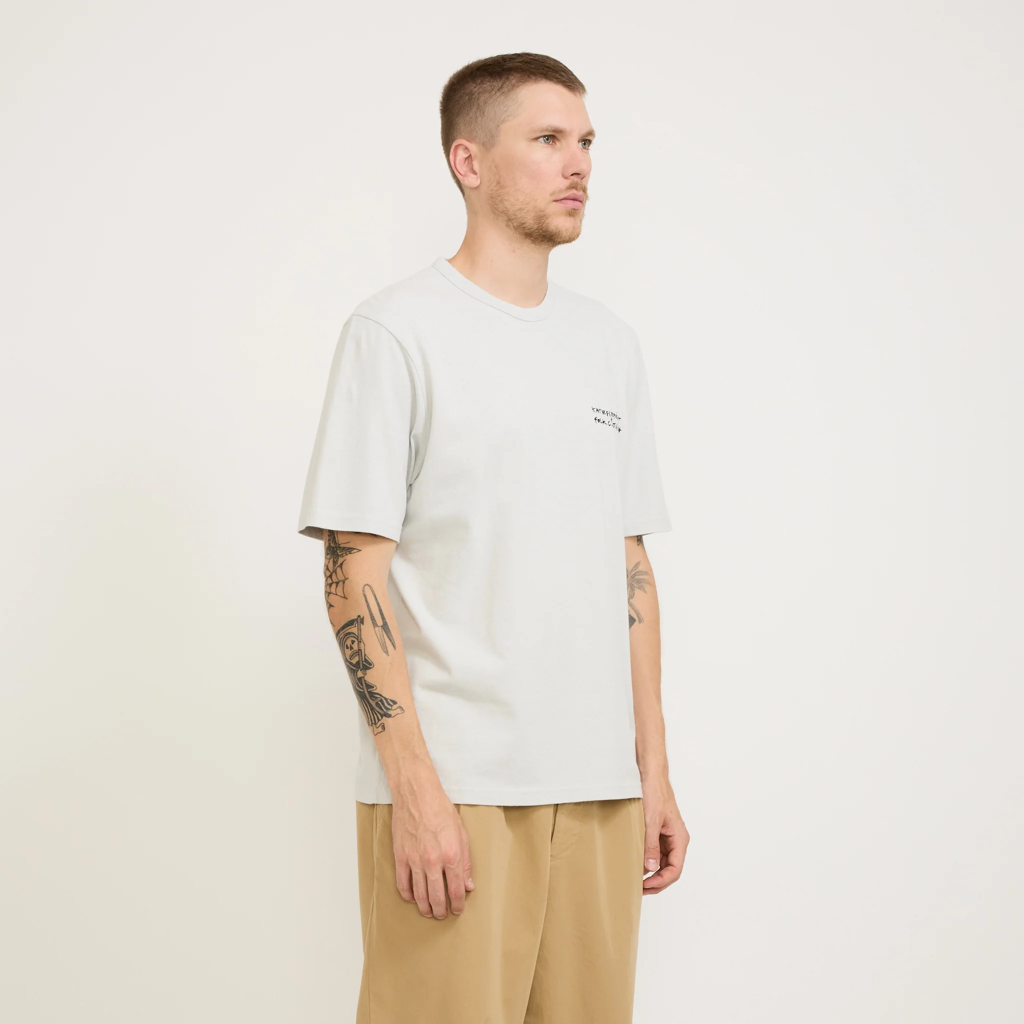 Relaxed Tee Ice Blue Icon Print KG - Image 3