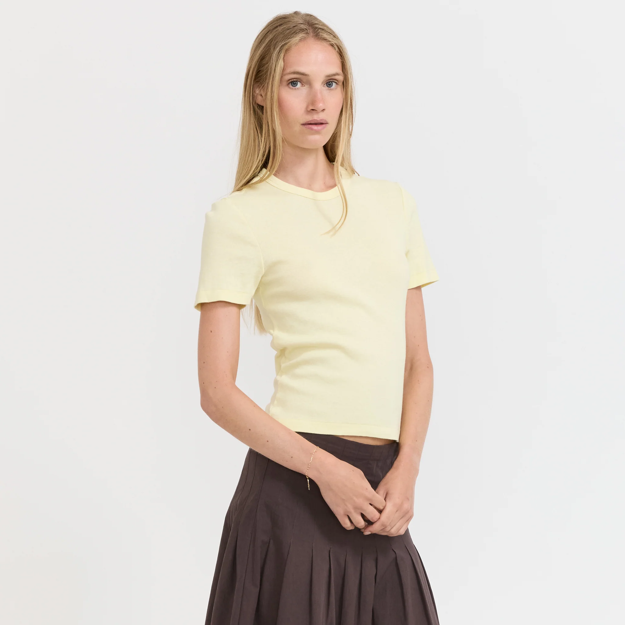 Rib Baby T-Shirt Lemon Sorbet
