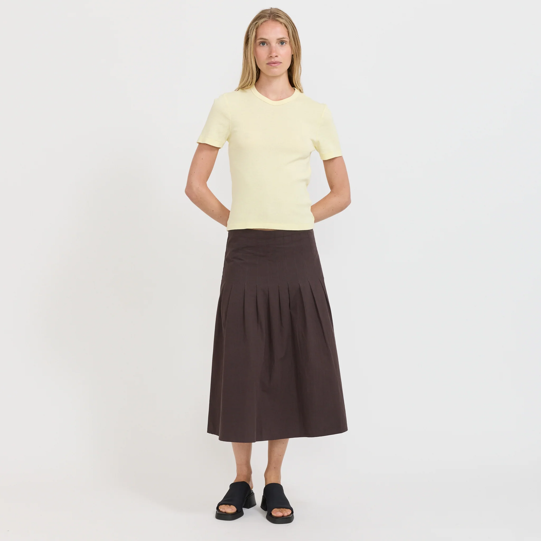 Rib Baby T-Shirt Lemon Sorbet - Image 2